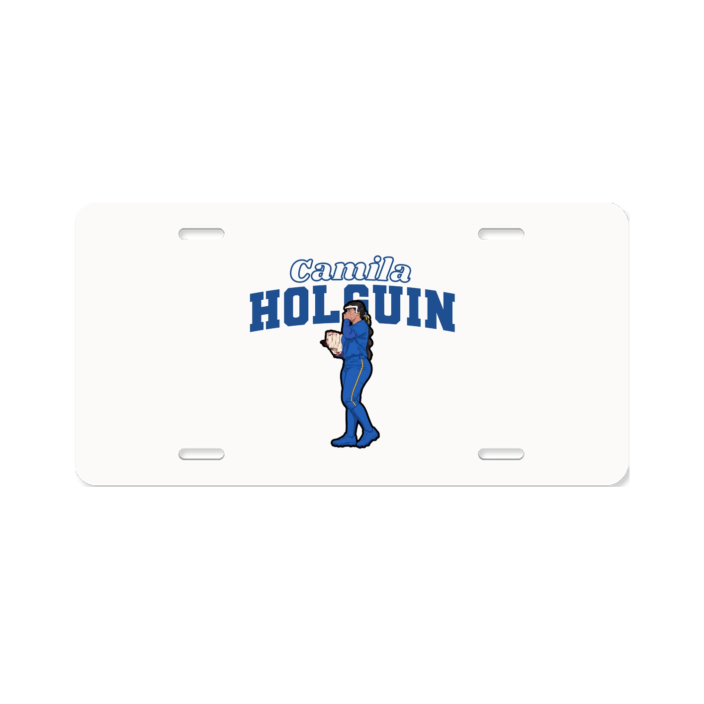 License Plate — Name Arch in Classic