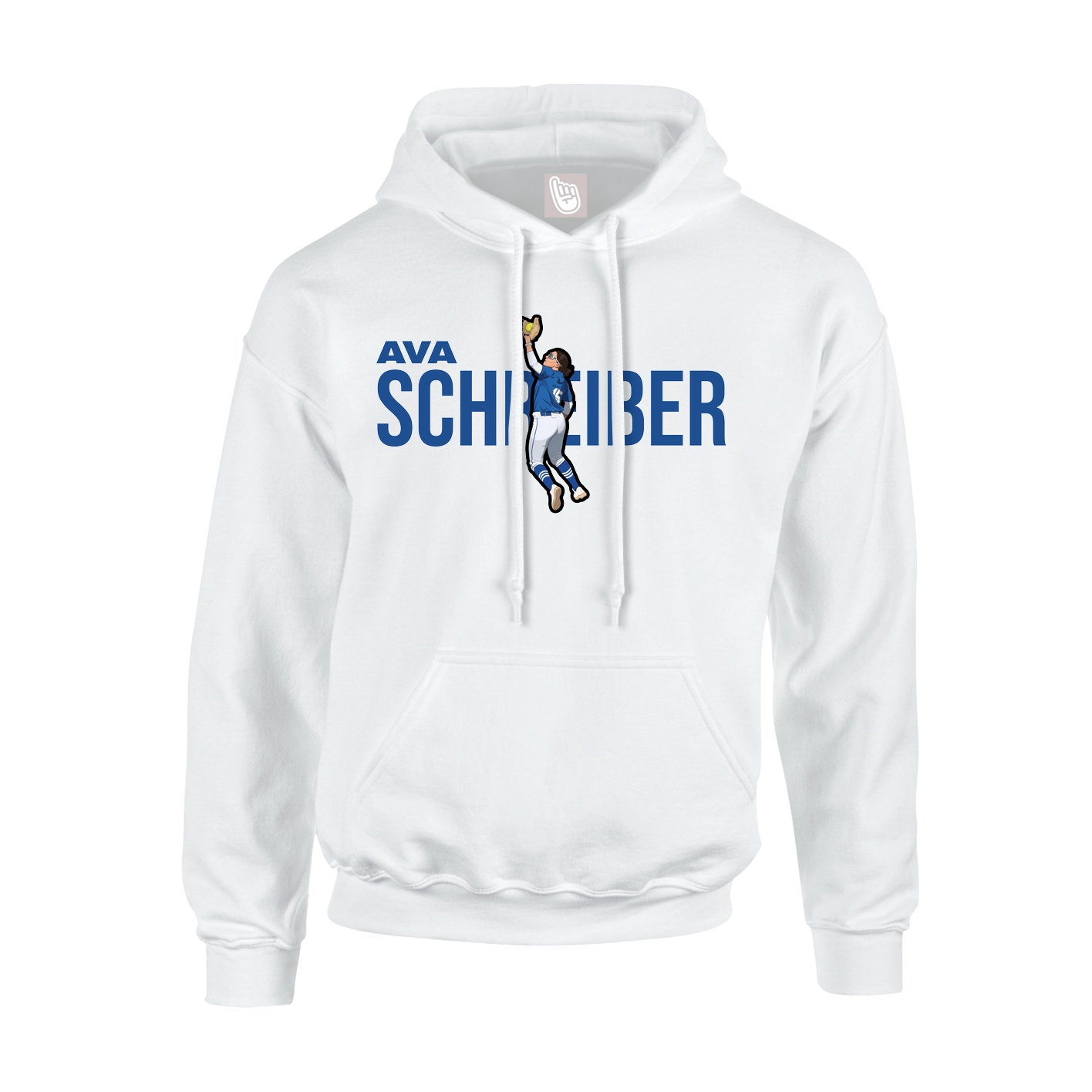 Youth Hoodie — Player Name in White