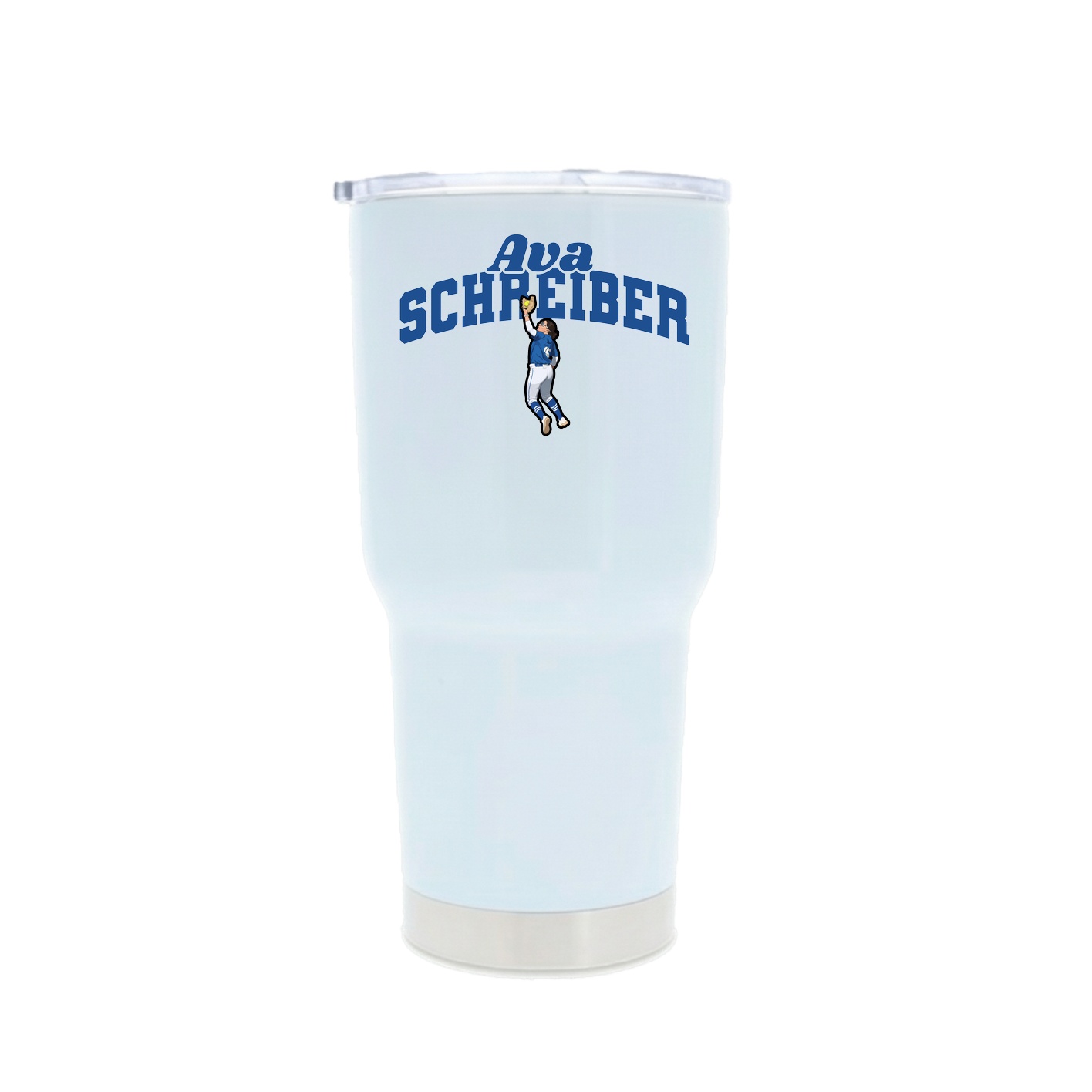 30oz Stainless Steel Tumbler — Signature Arch in White