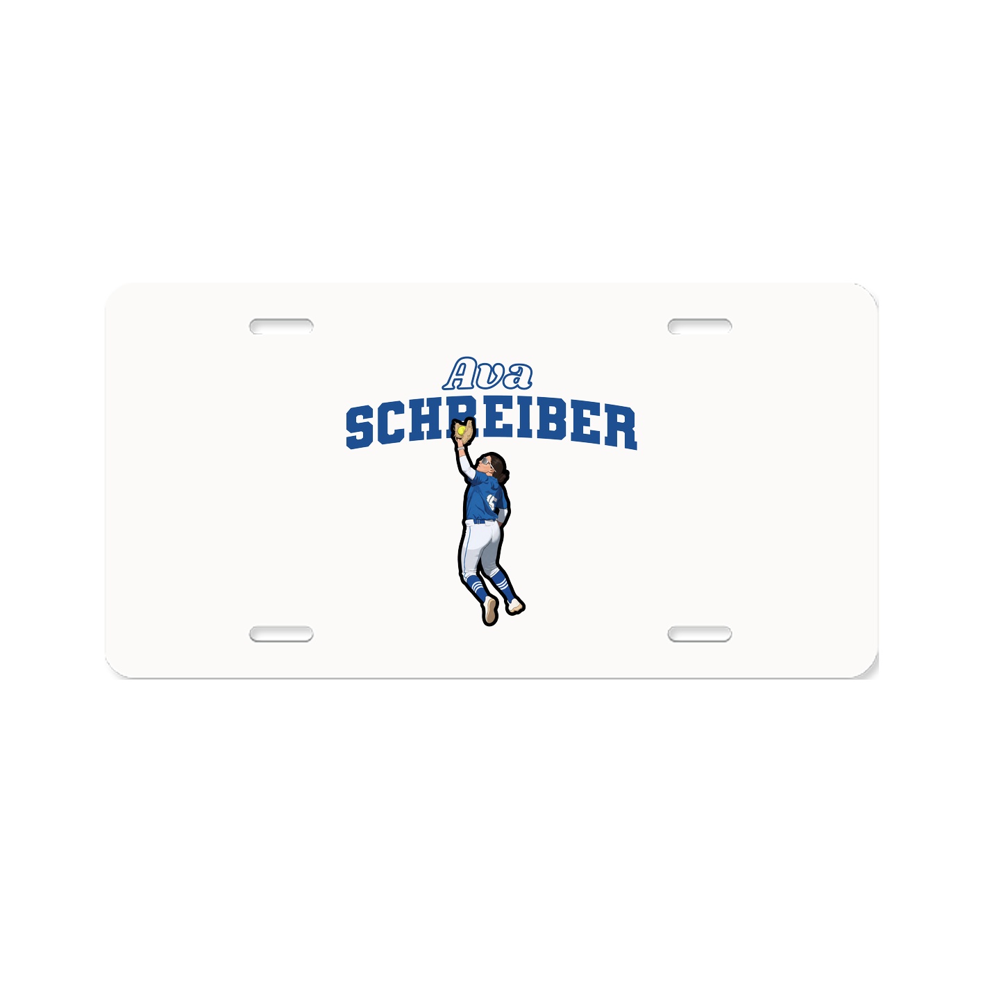 License Plate — Name Arch in Classic
