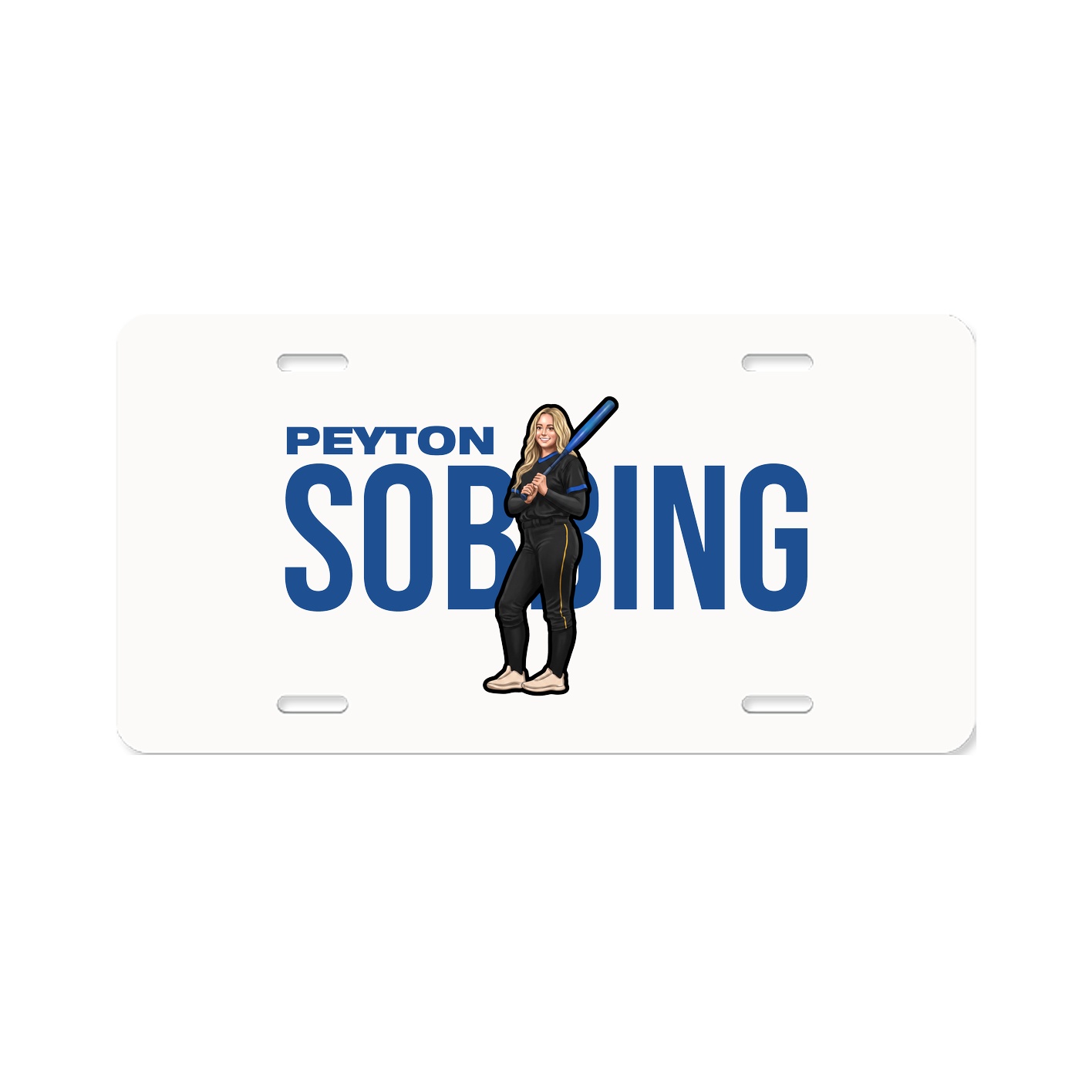 License Plate — Player Name in Classic