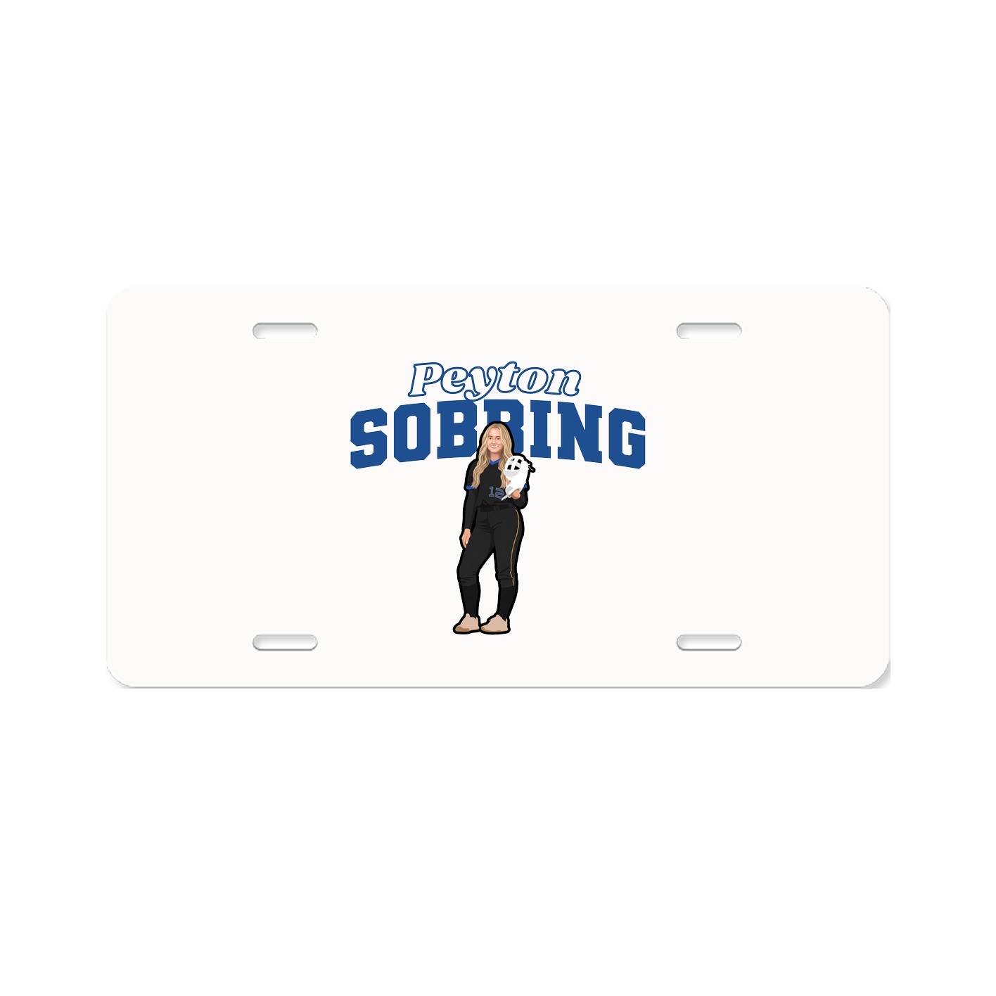 License Plate — Name Arch in Classic