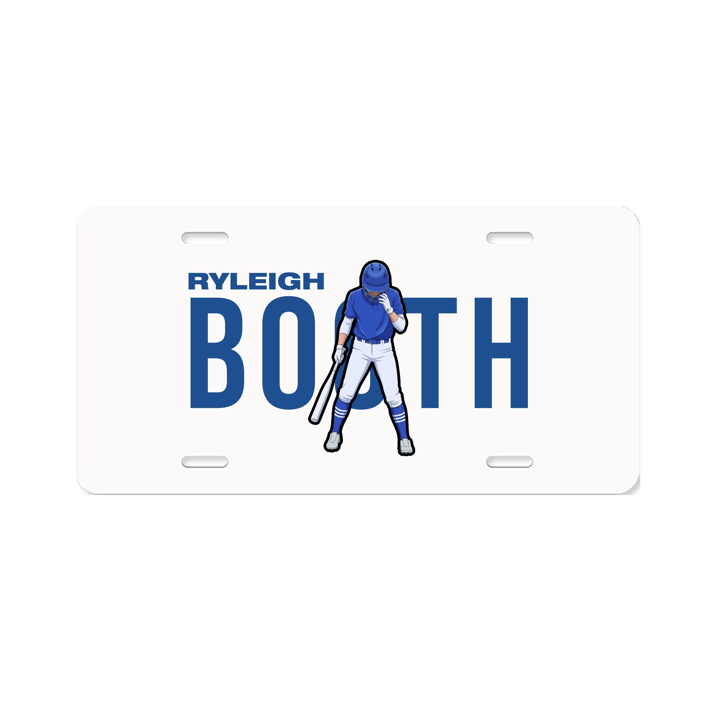 License Plate — Player Name in Classic