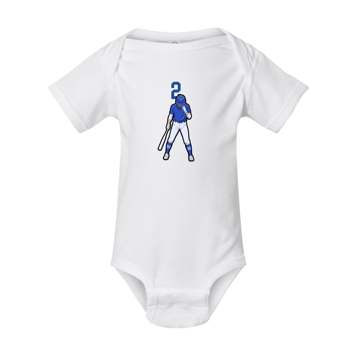 Baby Onesie — Number Top in White