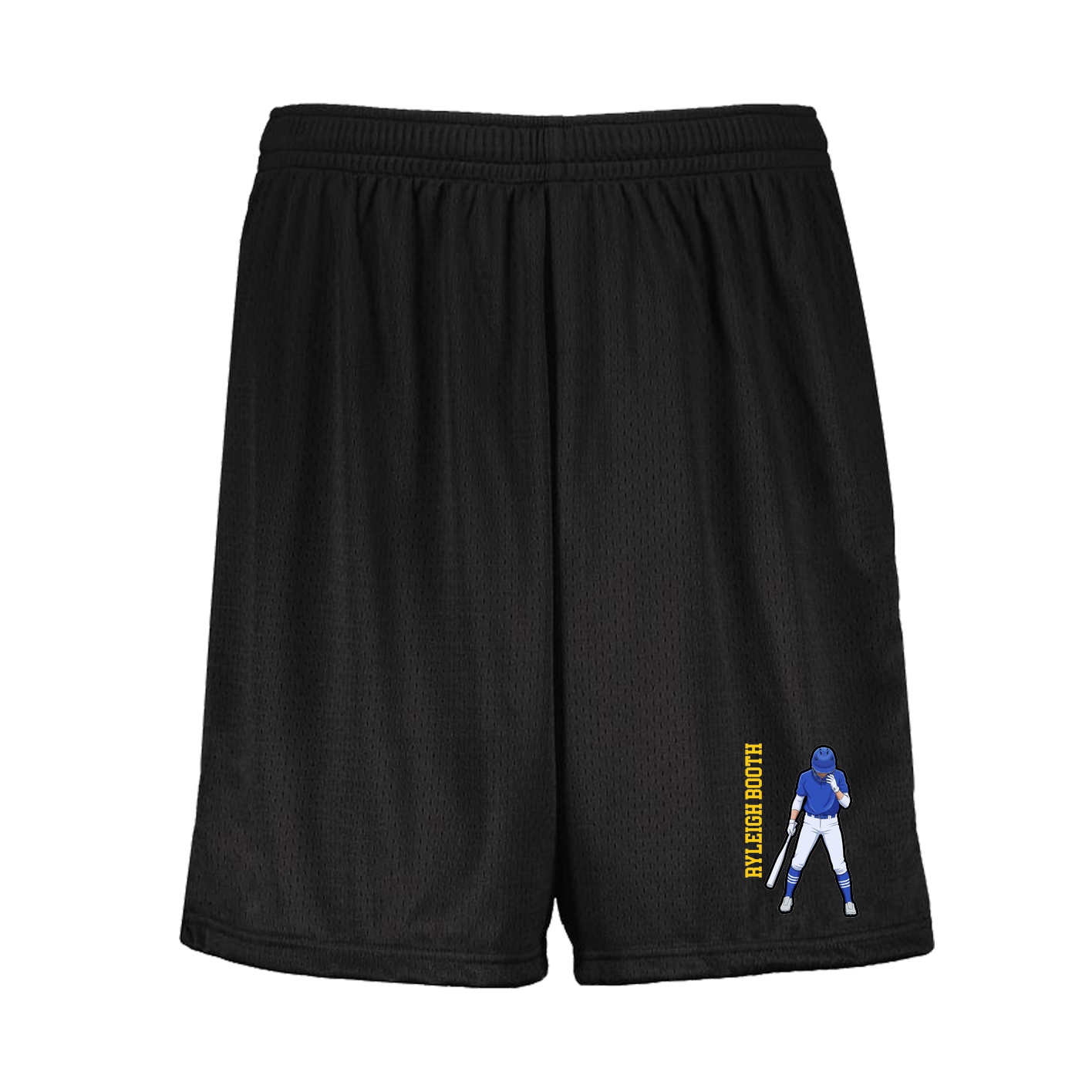 Shorts — Name Vertical in Black