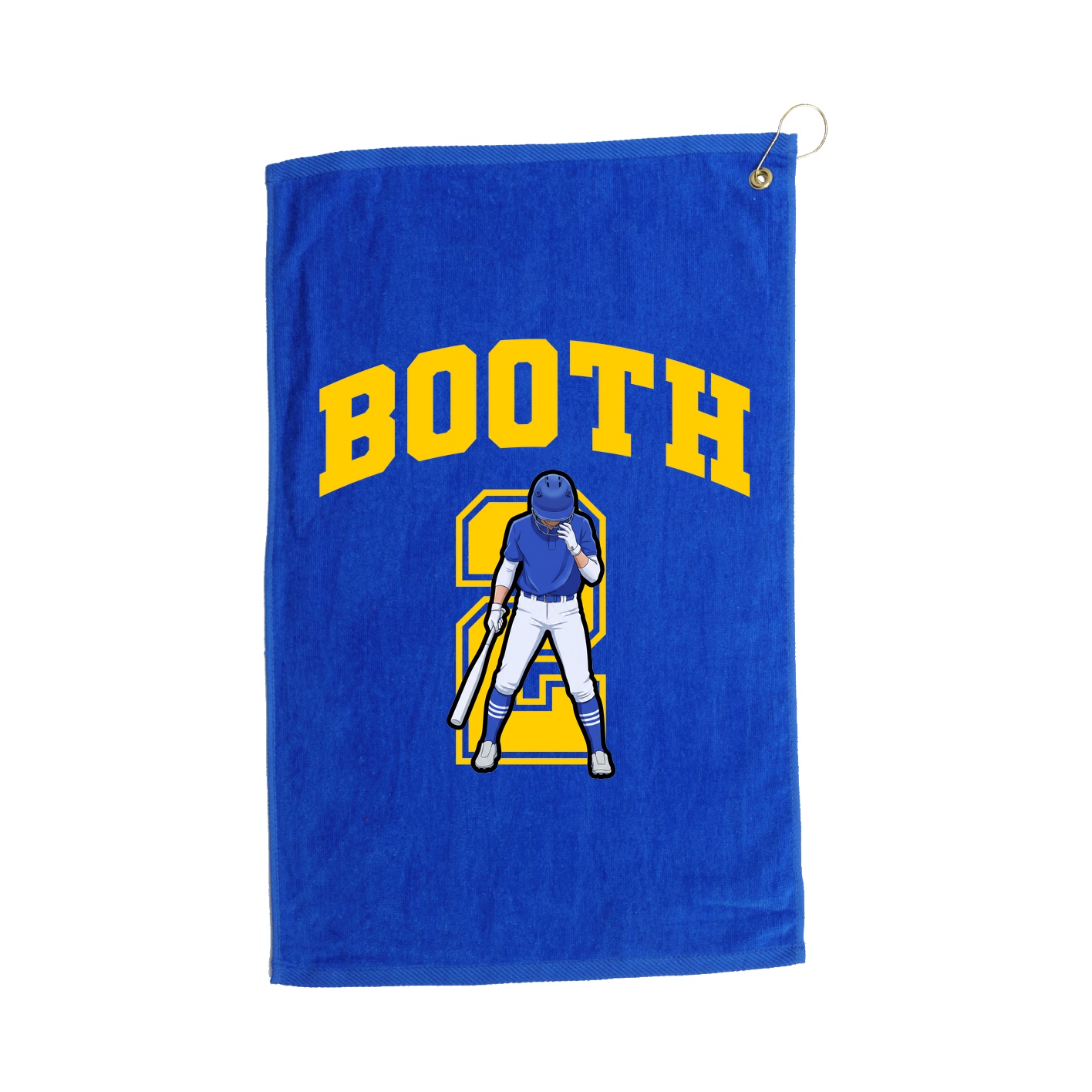 Golf Towel — Number in Royal