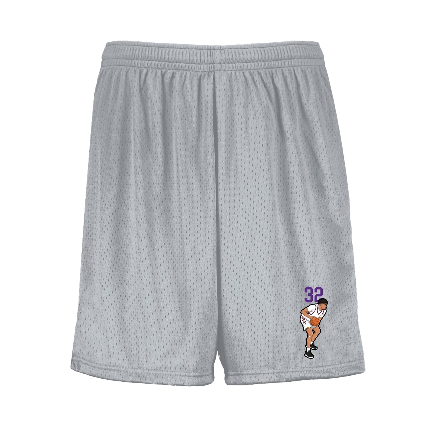 Shorts — Number Top in Silver
