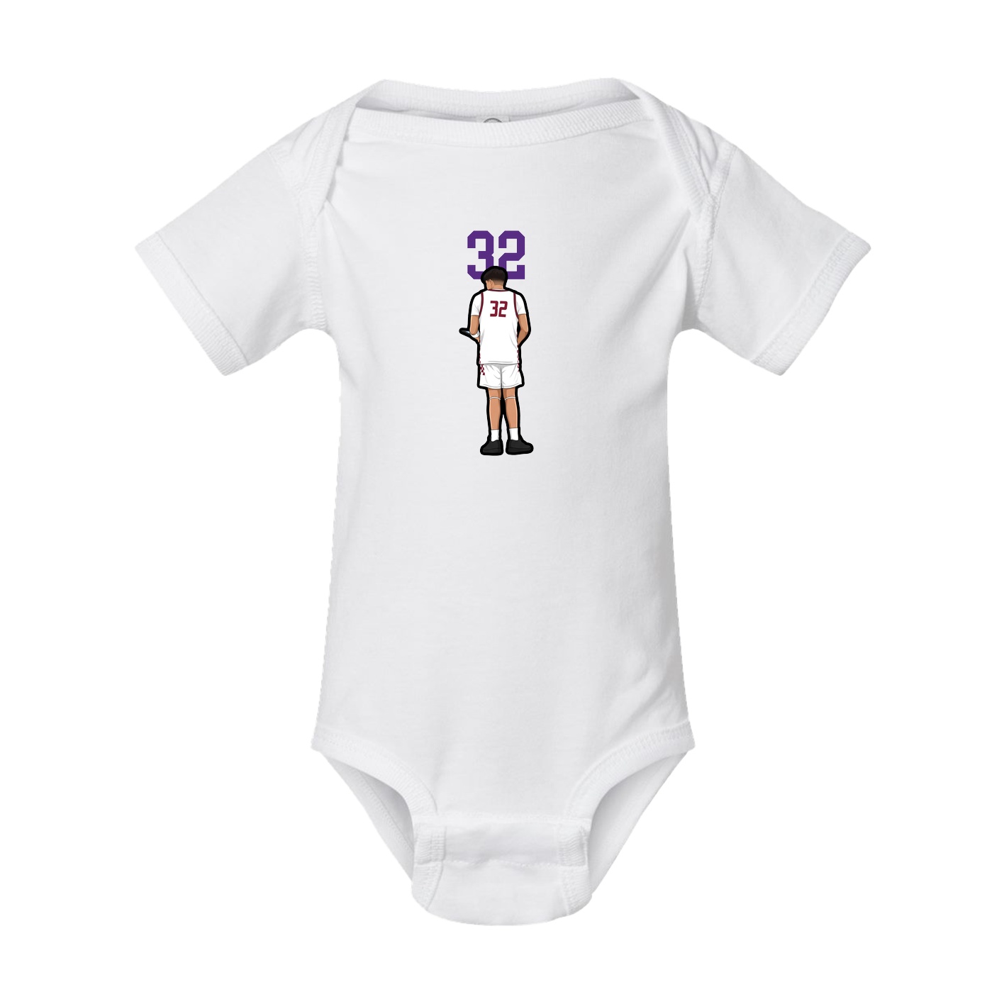 Baby Onesie — Number Top in White