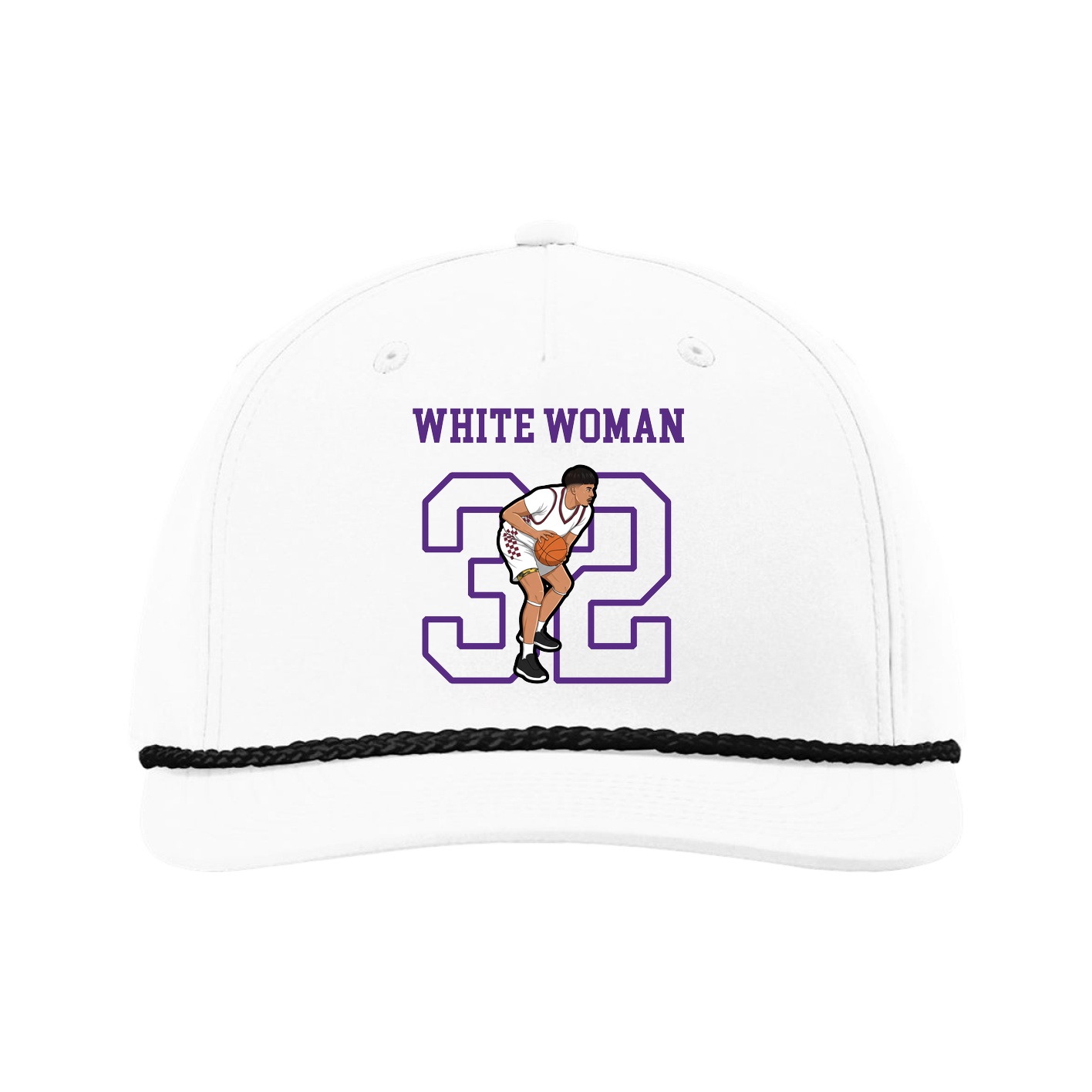 Five-Panel Classic Rope Cap — Shirsey in White