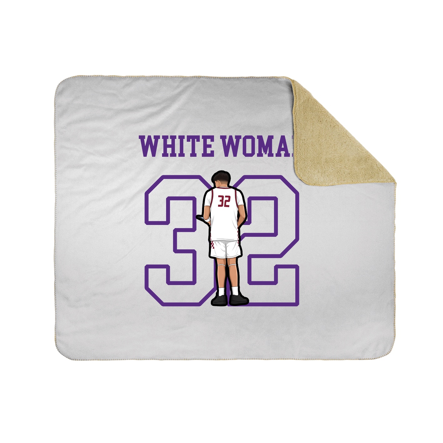 Throw Blanket — Shirsey in White