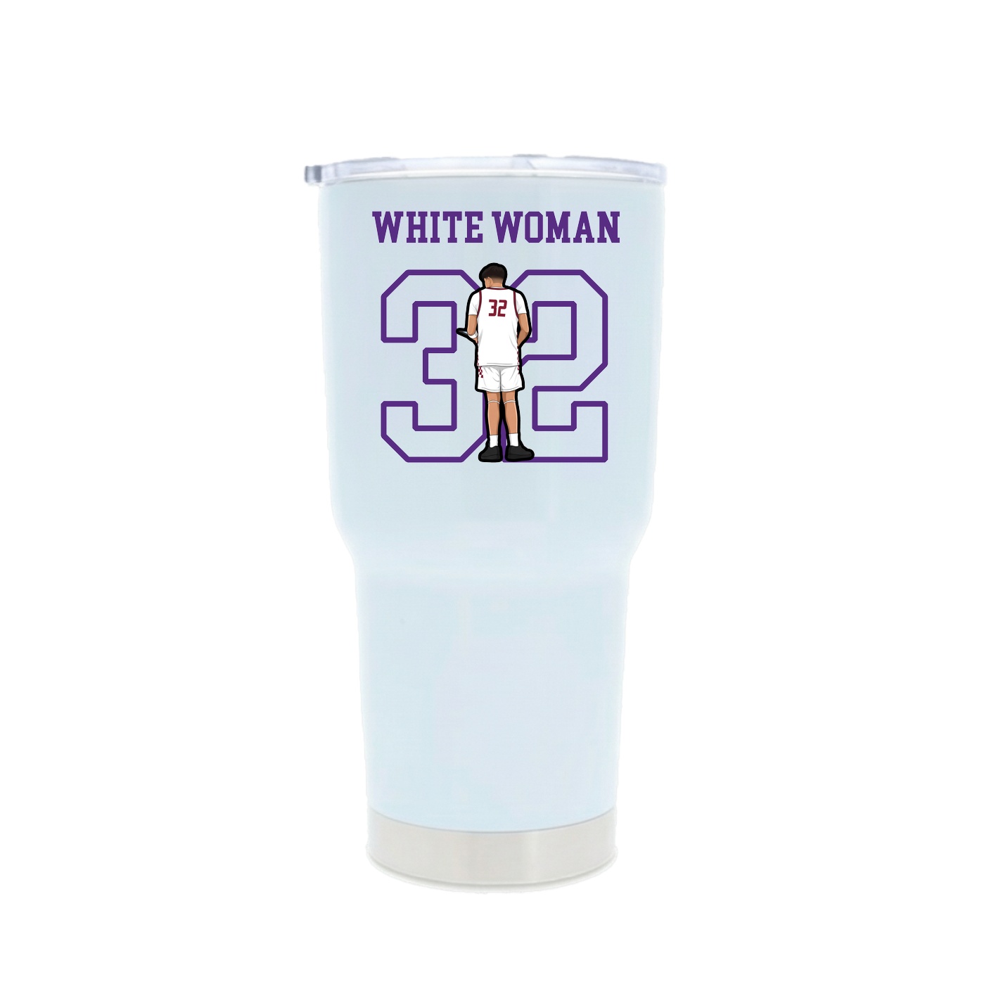 30oz Stainless Steel Tumbler — Shirsey in White