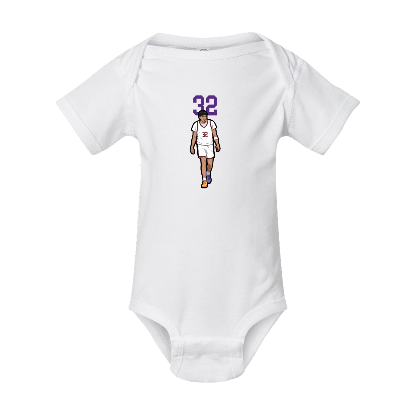Baby Onesie — Number Top in White