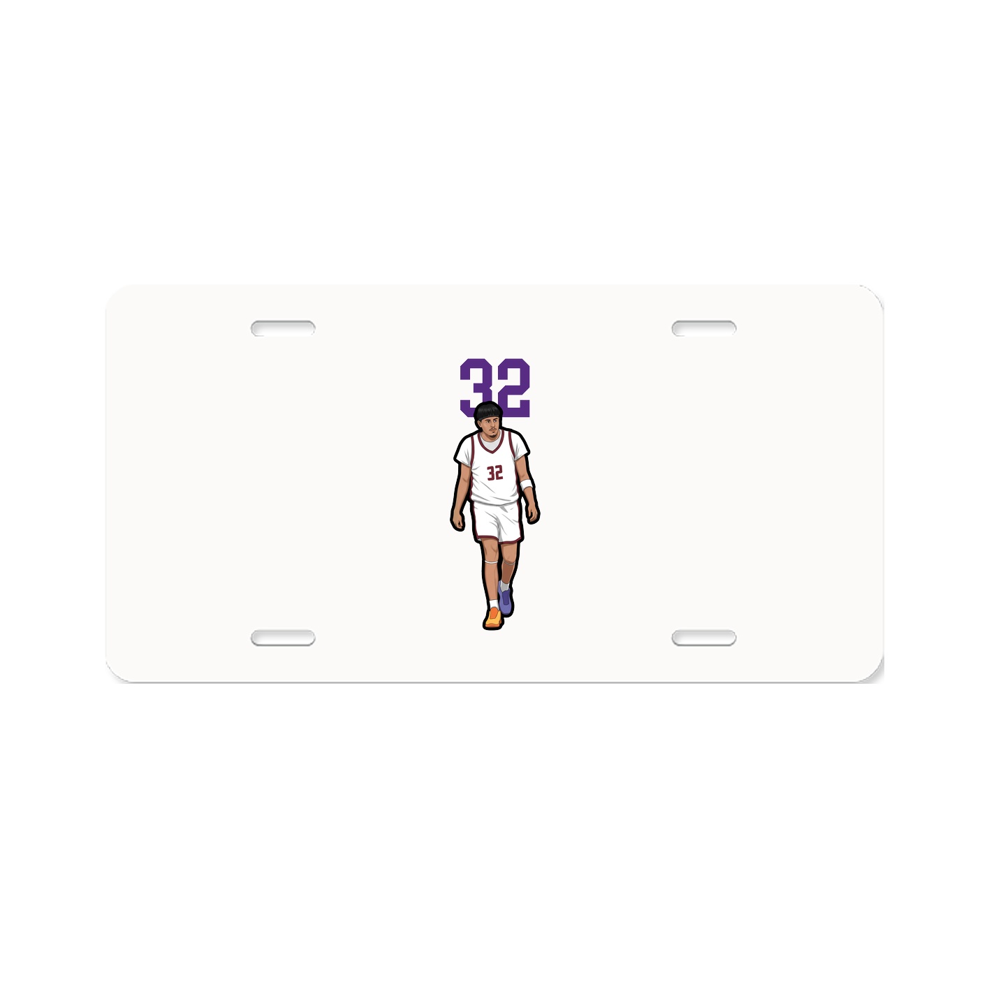 License Plate — Number Top in Classic
