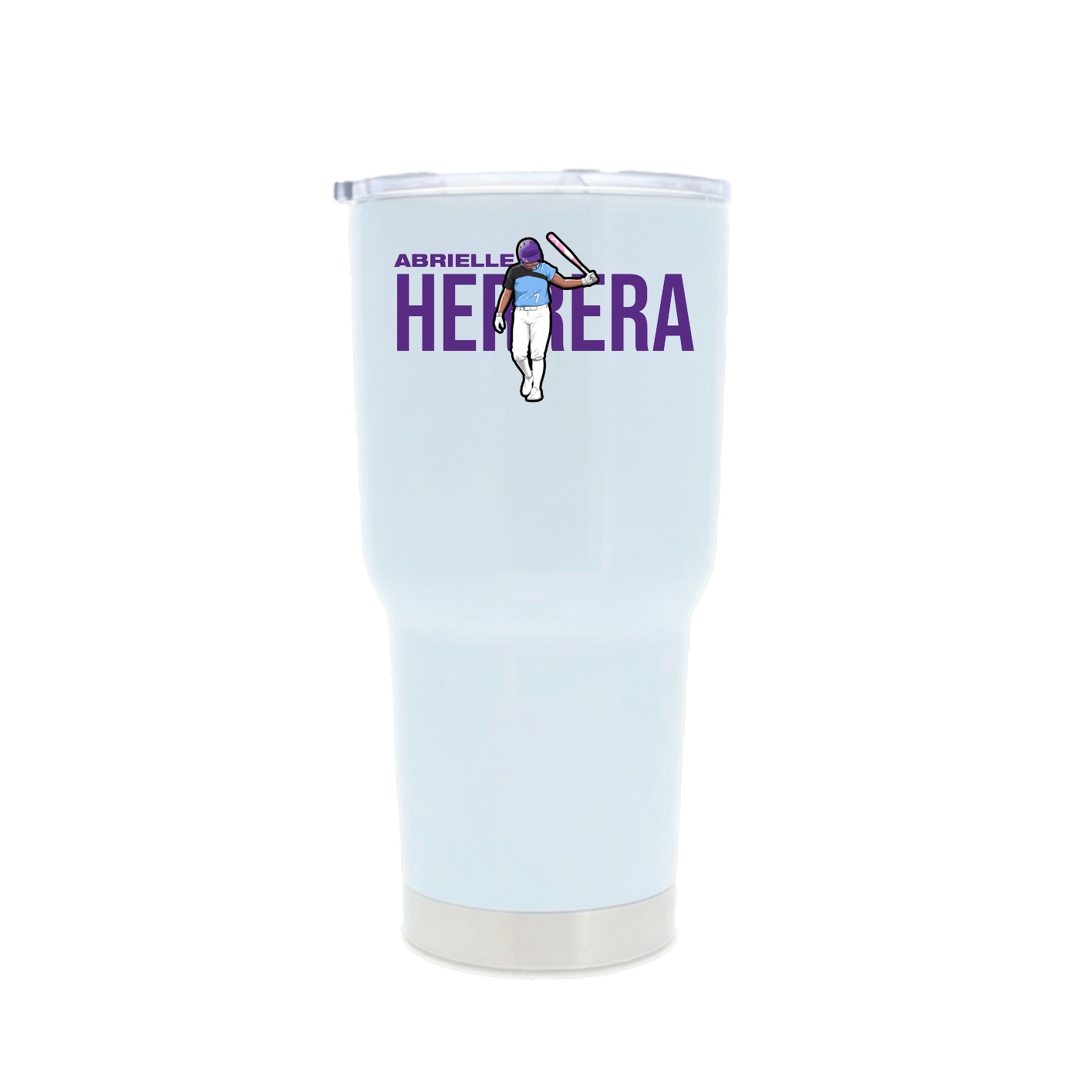30oz Stainless Steel Tumbler — Player Name in White