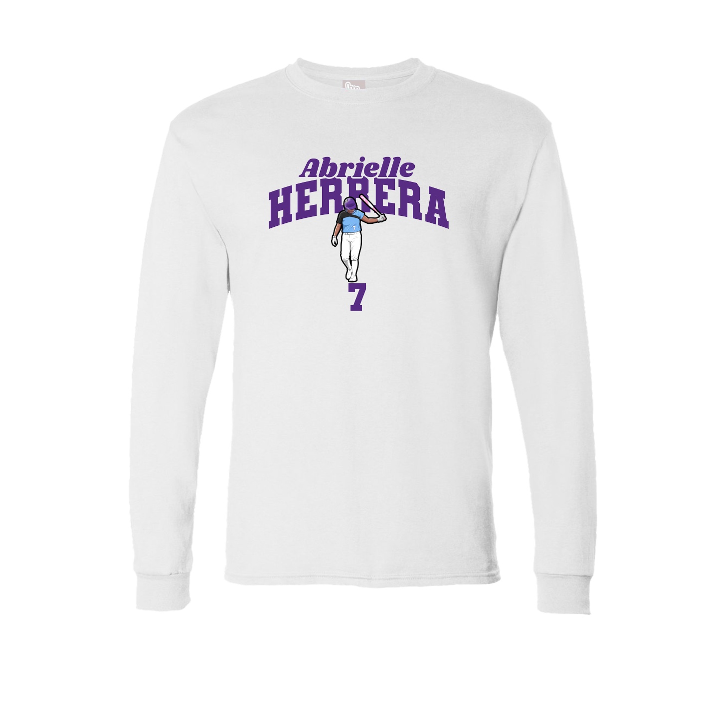 Long Sleeve Tee — Signature Arch in White