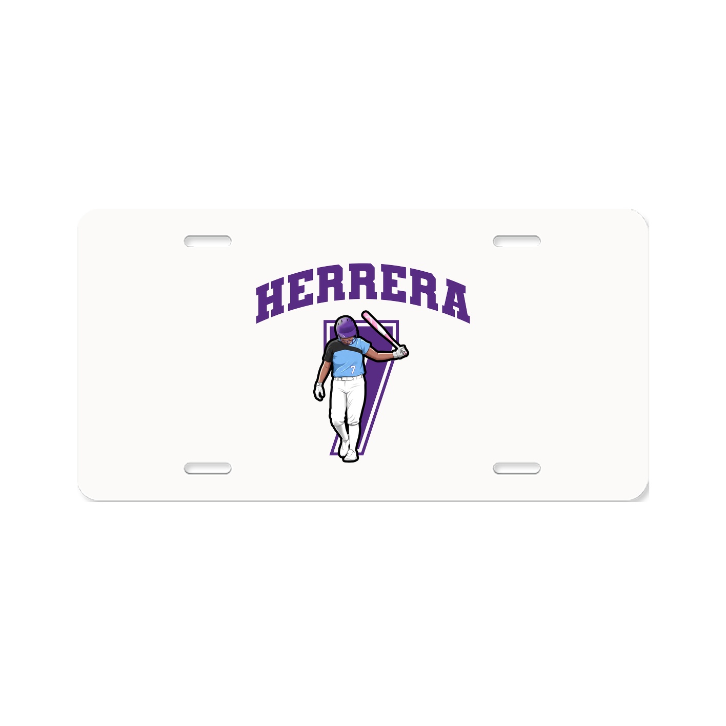License Plate — Number in Classic