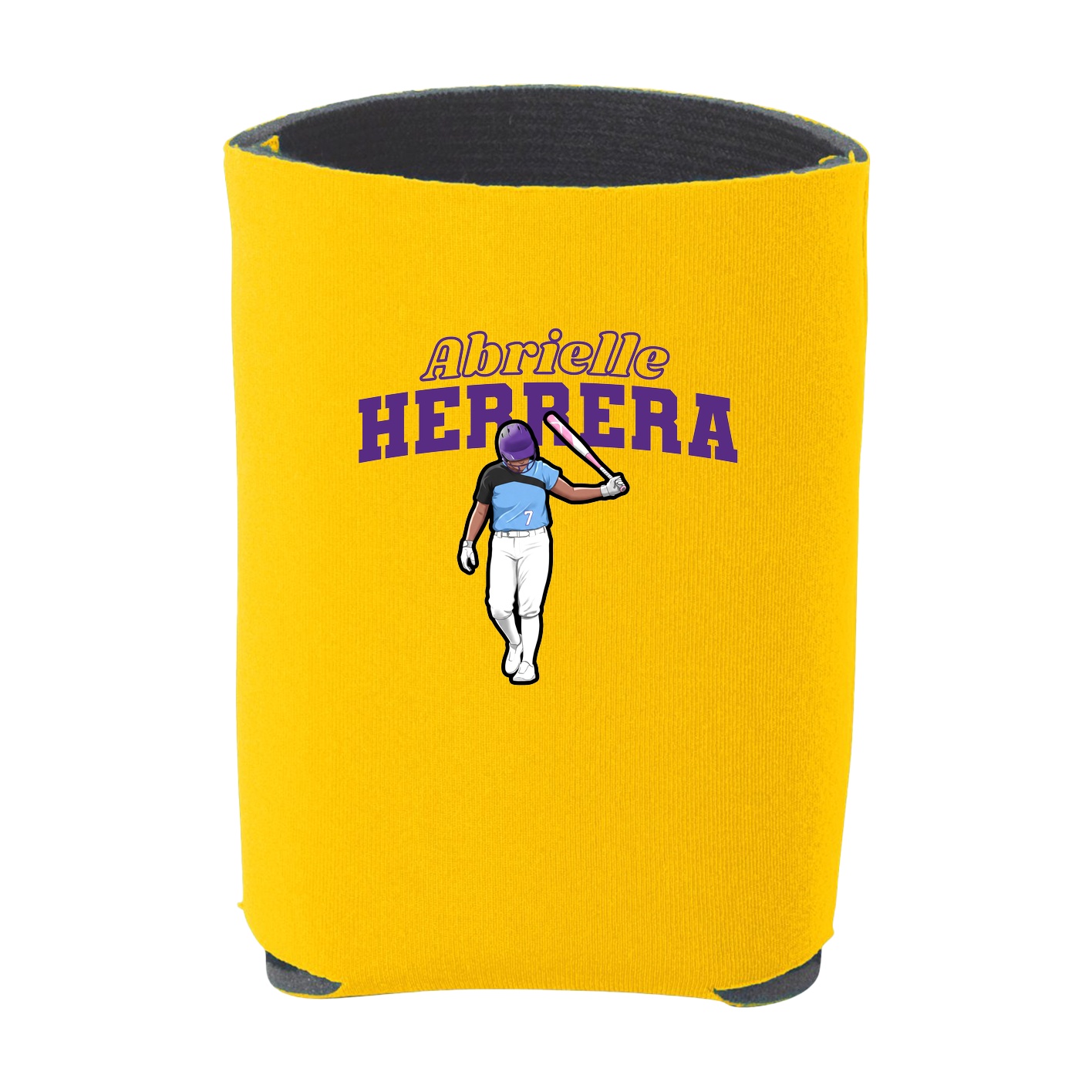 Can Holder — Name Arch in Yellow