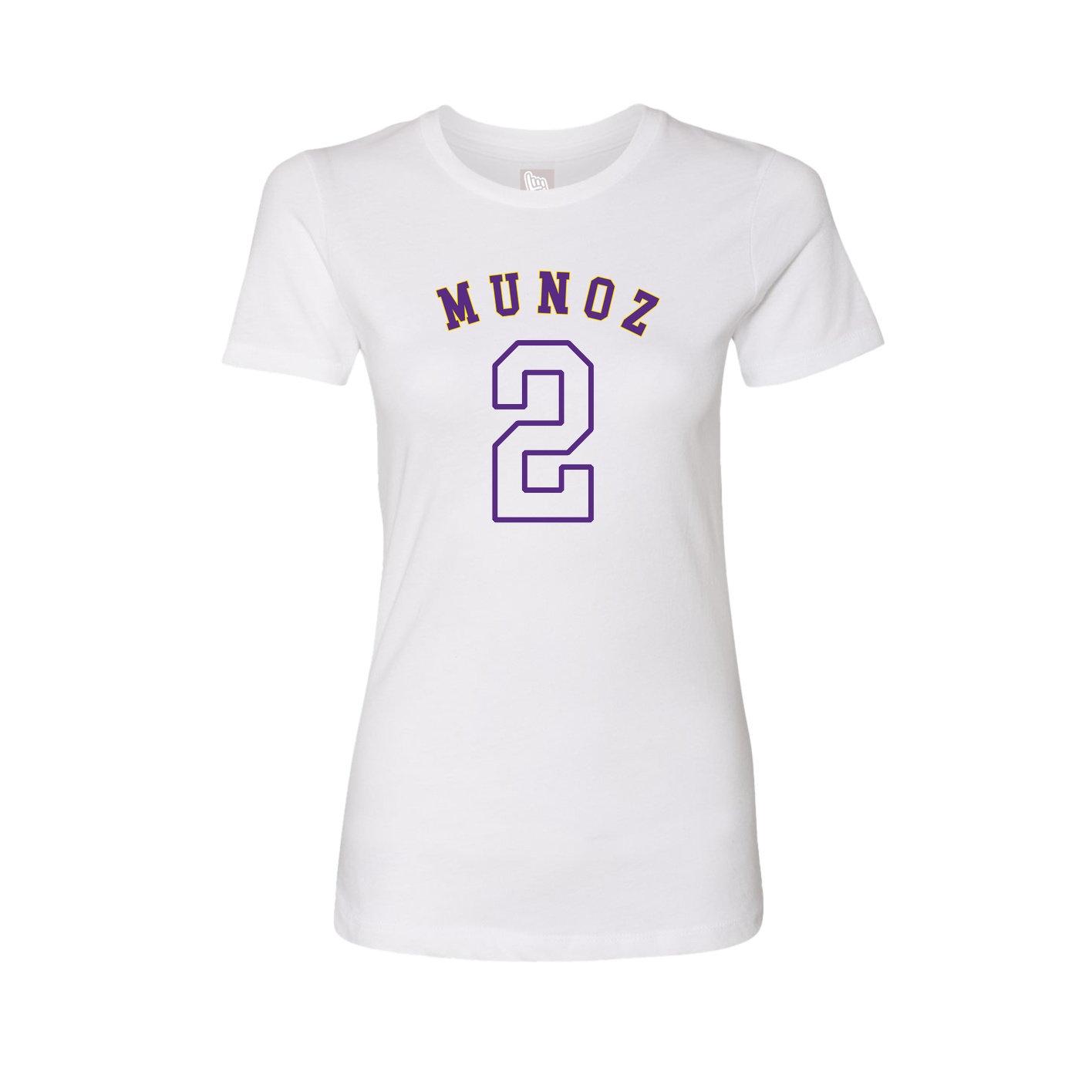 Fitted Women's Tee — Shirsey Arch in White
