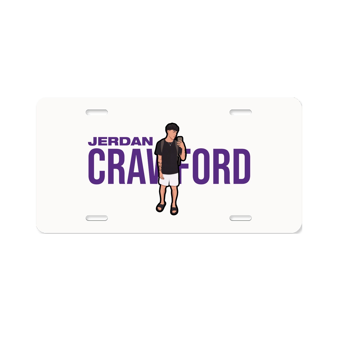 License Plate — Player Name in Classic