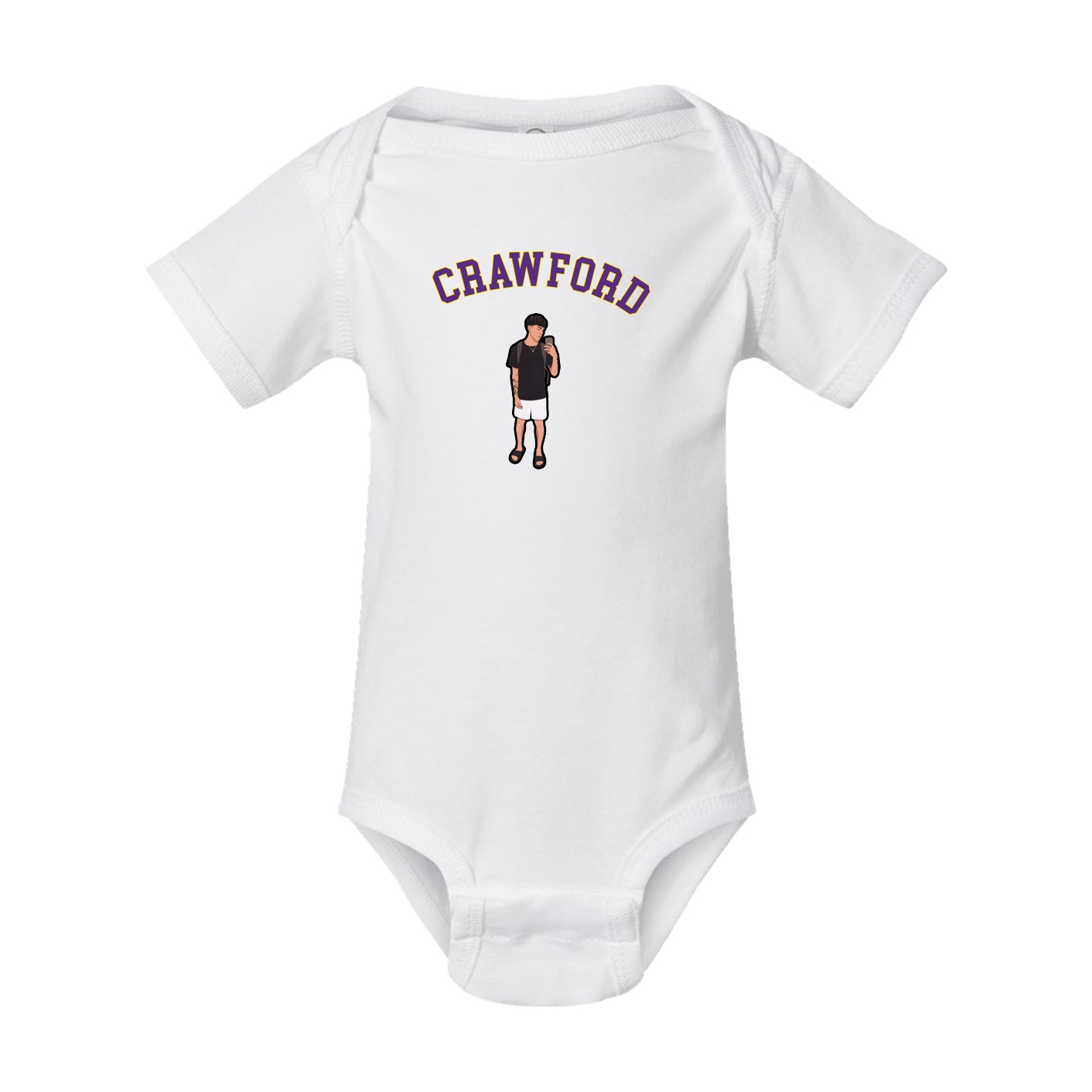 Baby Onesie — Shirsey Arch in White