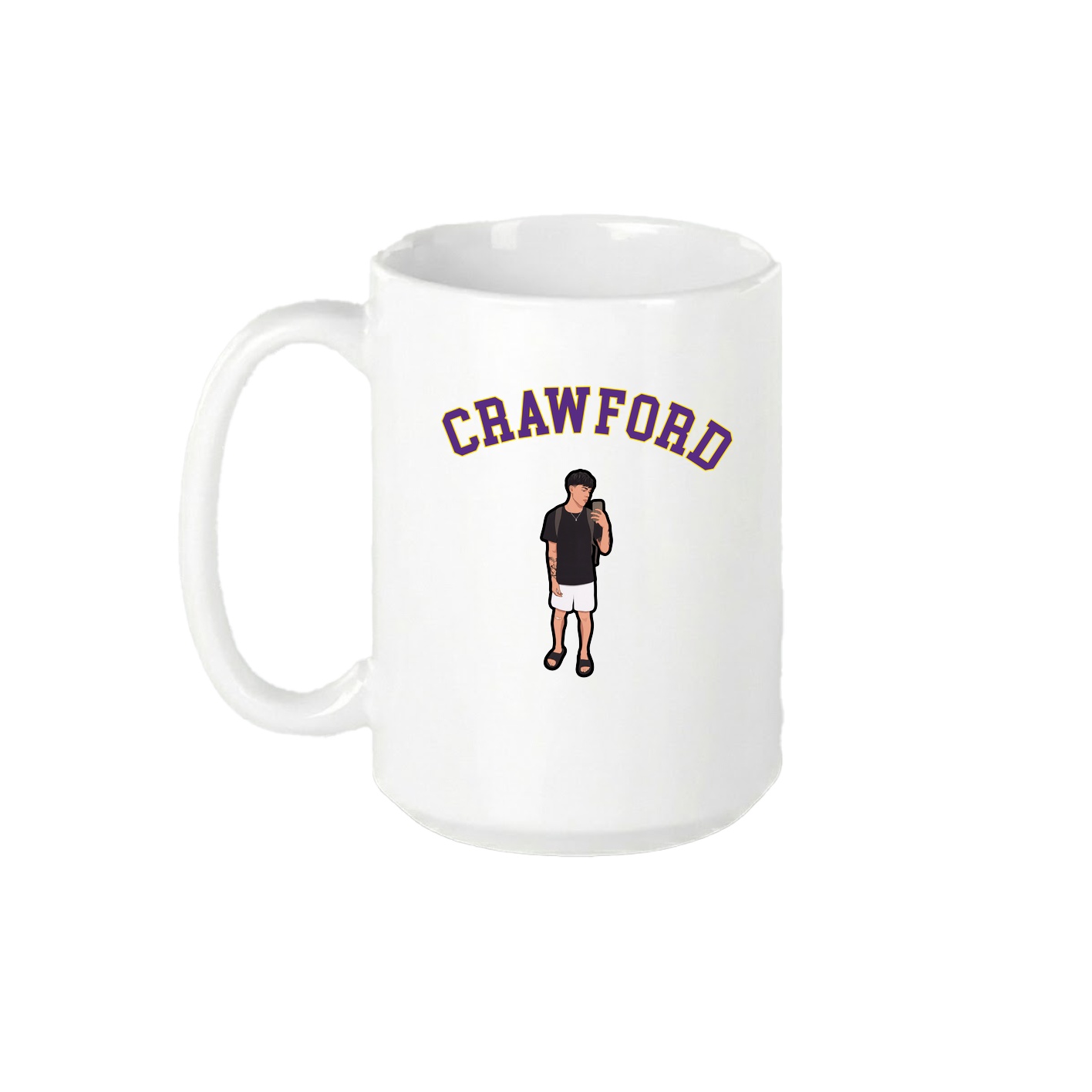 15oz Coffee Mug — Shirsey Arch in White