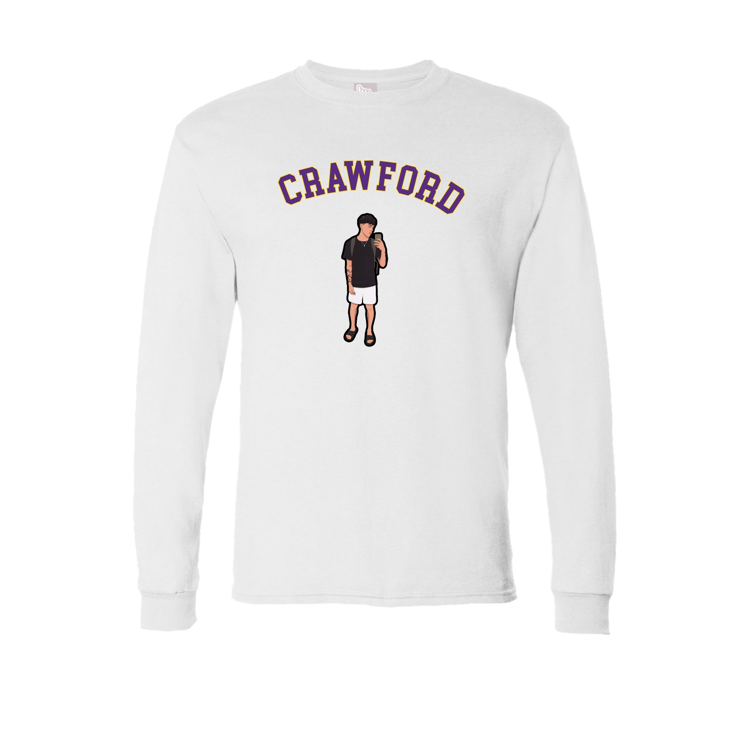 Long Sleeve Tee — Shirsey Arch in White