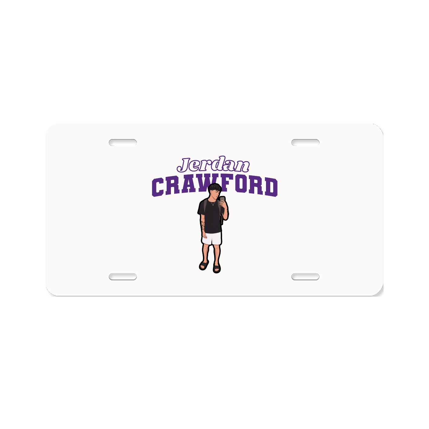 License Plate — Name Arch in Classic
