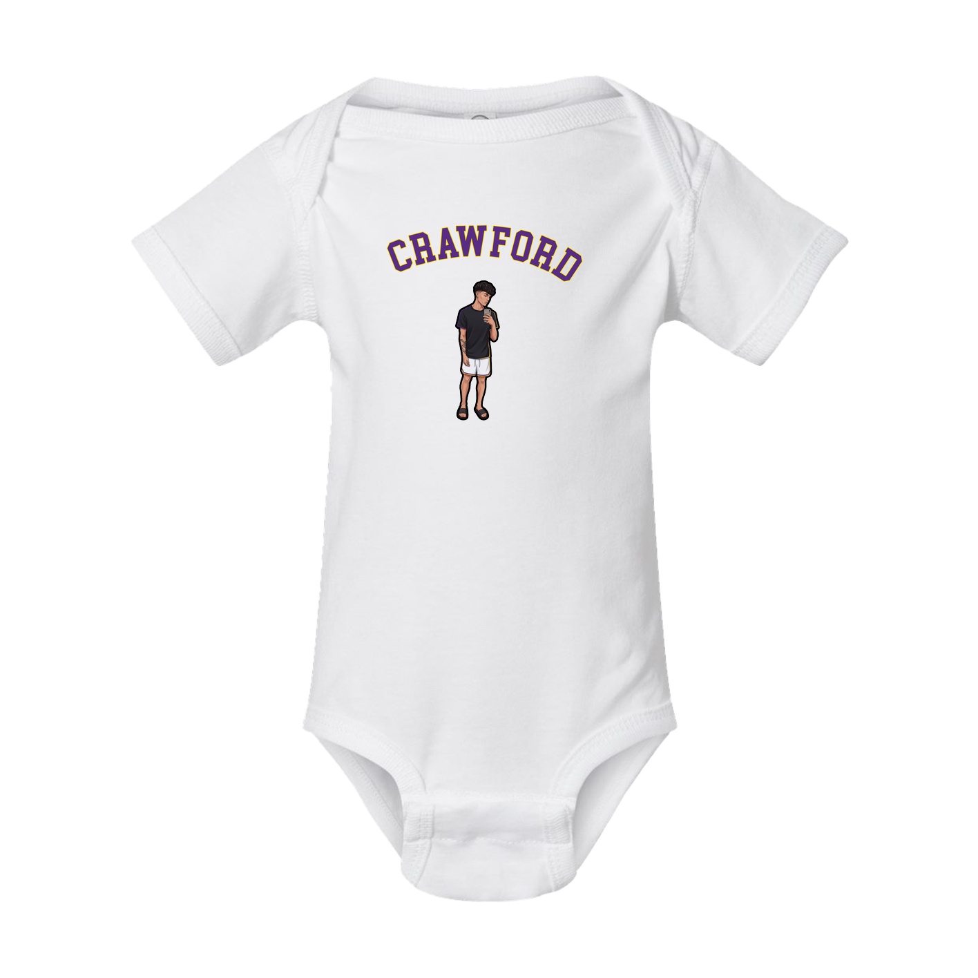 Baby Onesie — Shirsey Arch in White