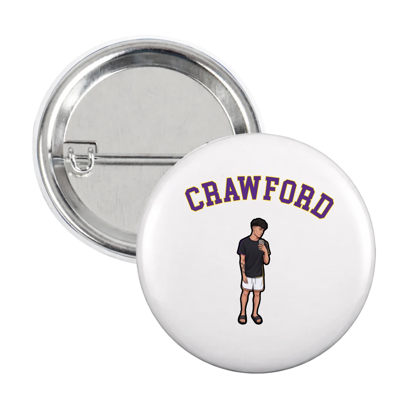 Game Day Button — Shirsey Arch in White