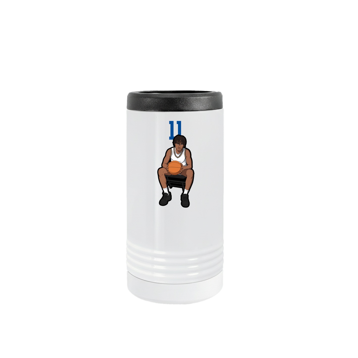 Slim Beverage Holder — Number Top in White