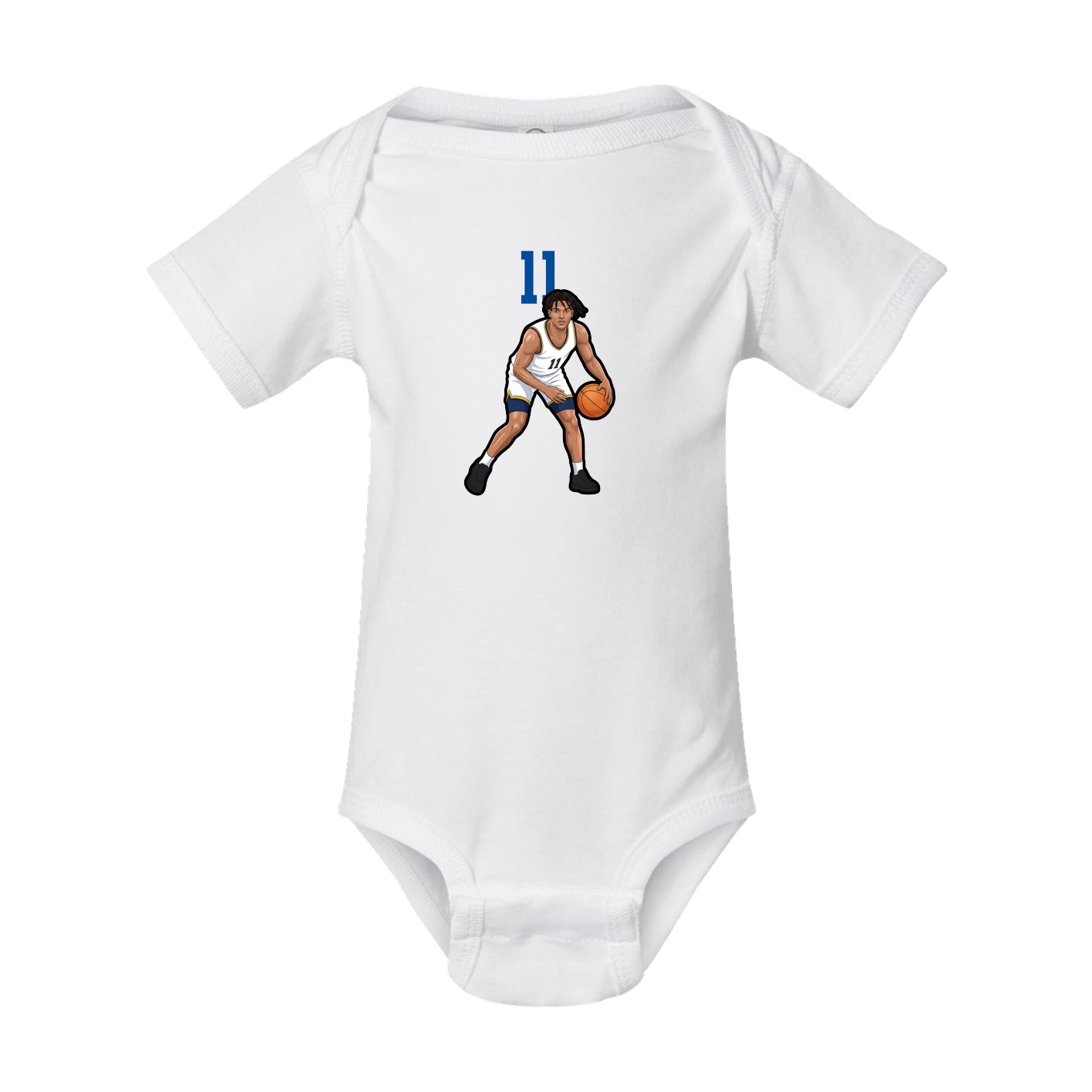 Baby Onesie — Number Top in White