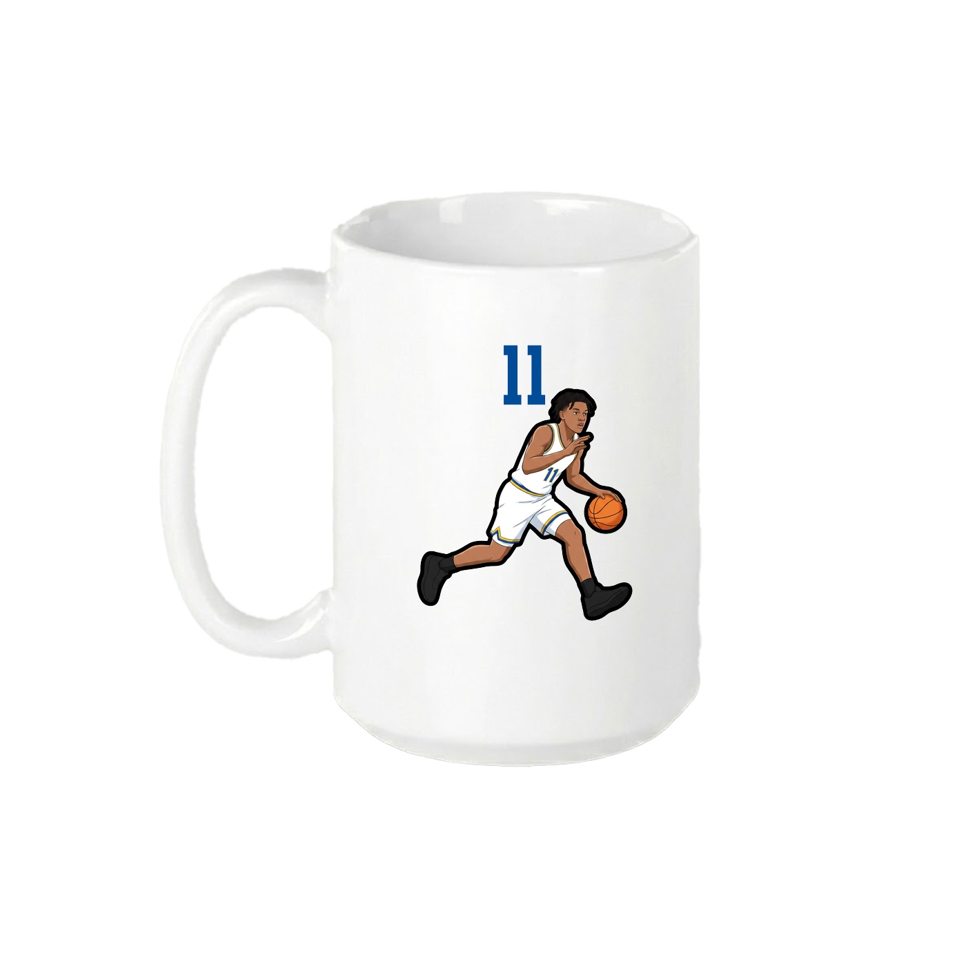 15oz Coffee Mug — Number Top in White
