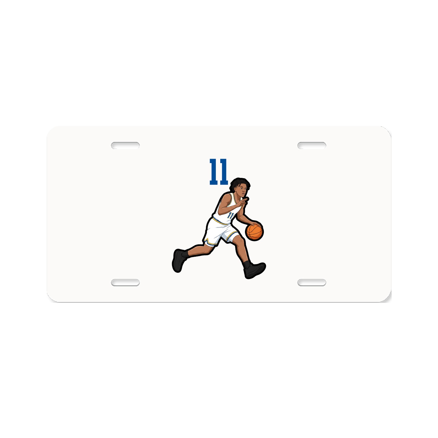 License Plate — Number Top in Classic