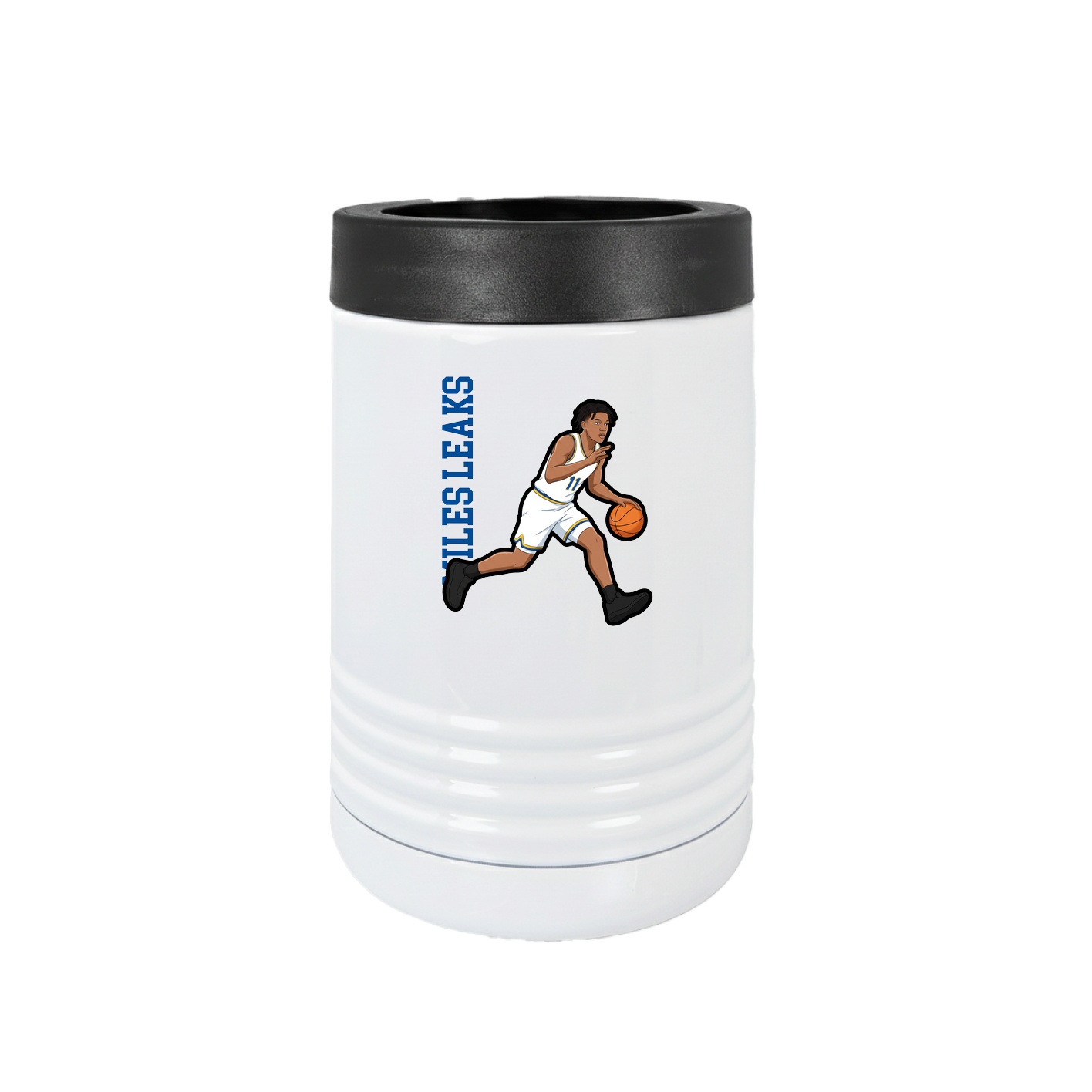 Beverage Holder — Name Vertical in White