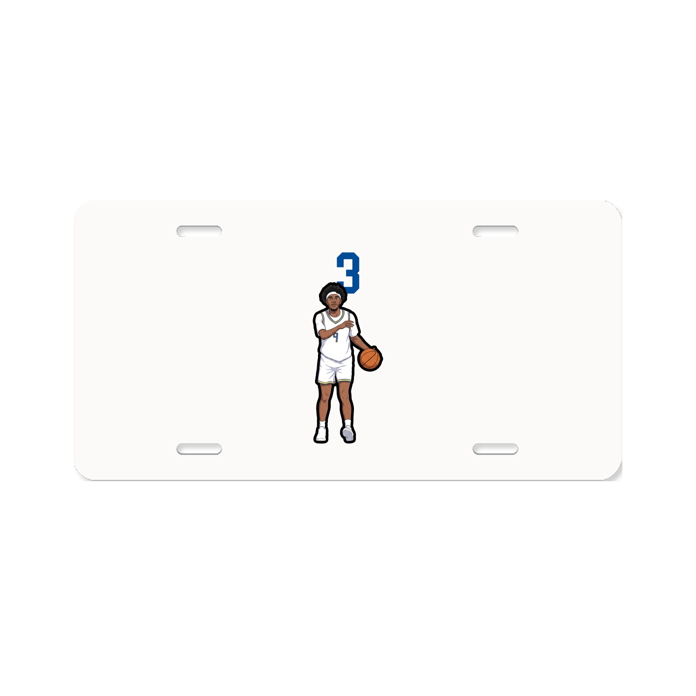 License Plate — Number Top in Classic