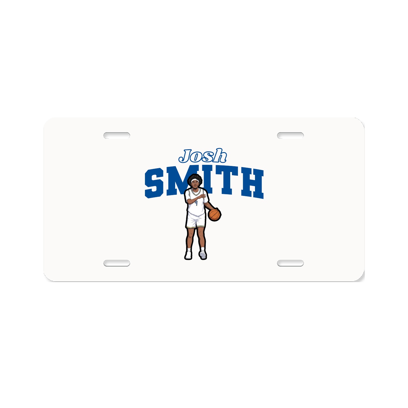 License Plate — Name Arch in Classic