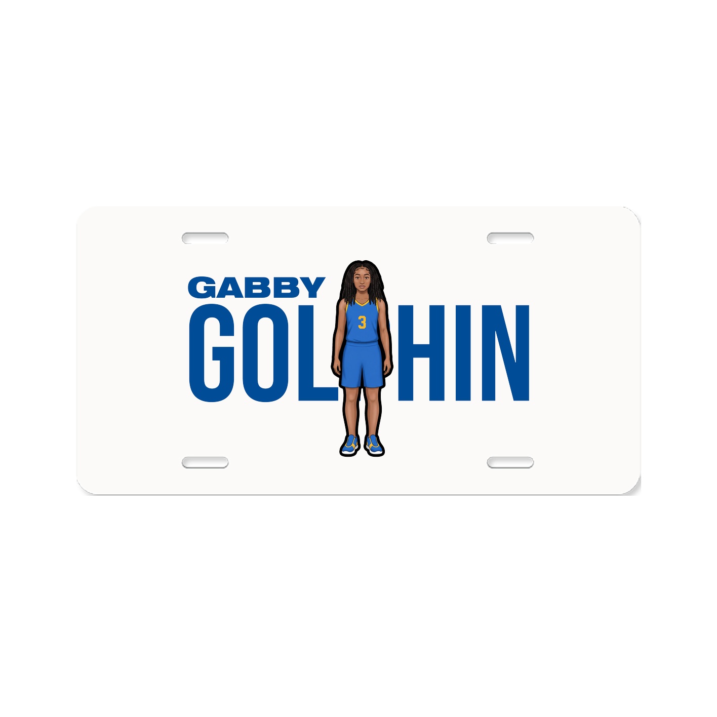 License Plate — Player Name in Classic