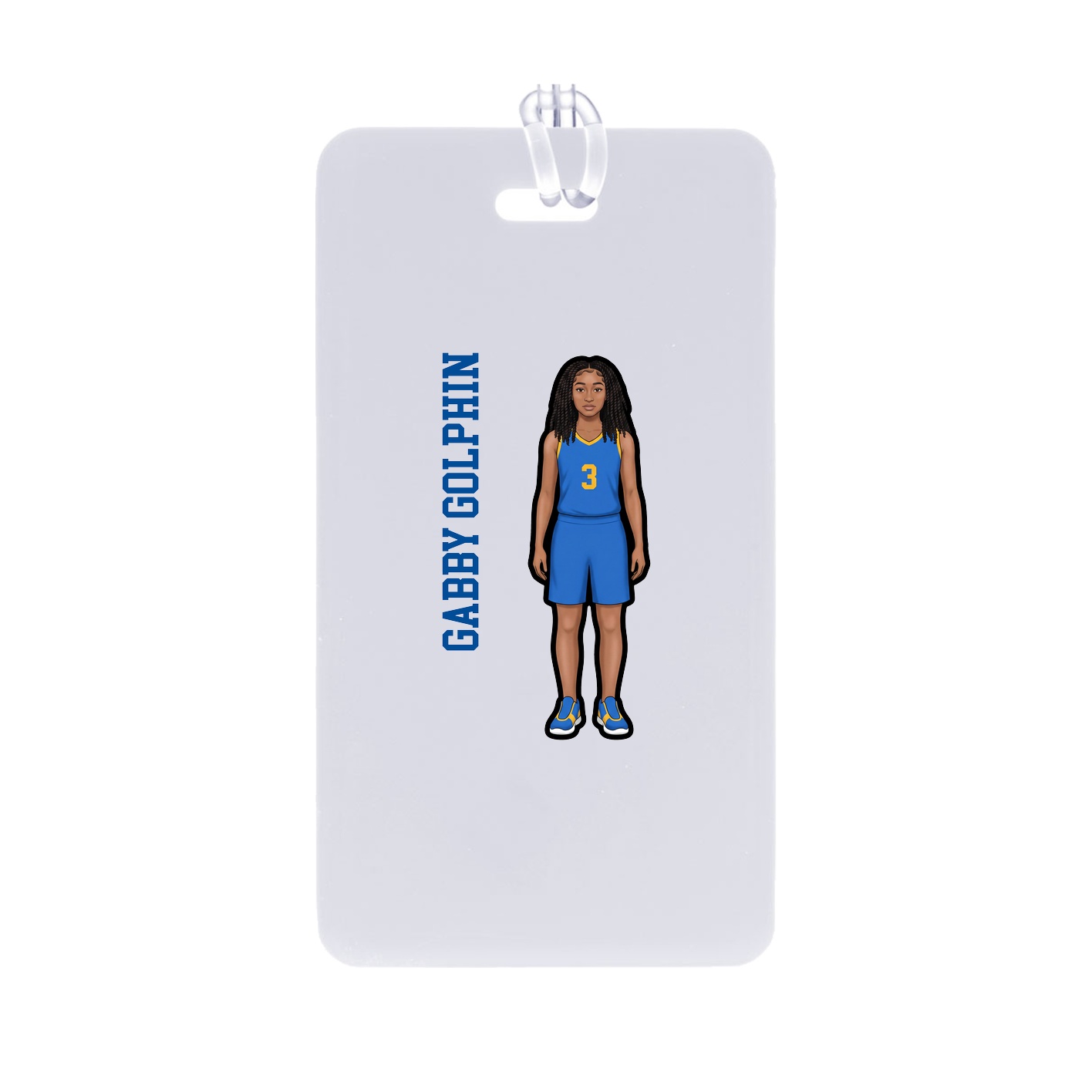 Bag Tag — Name Vertical in Classic
