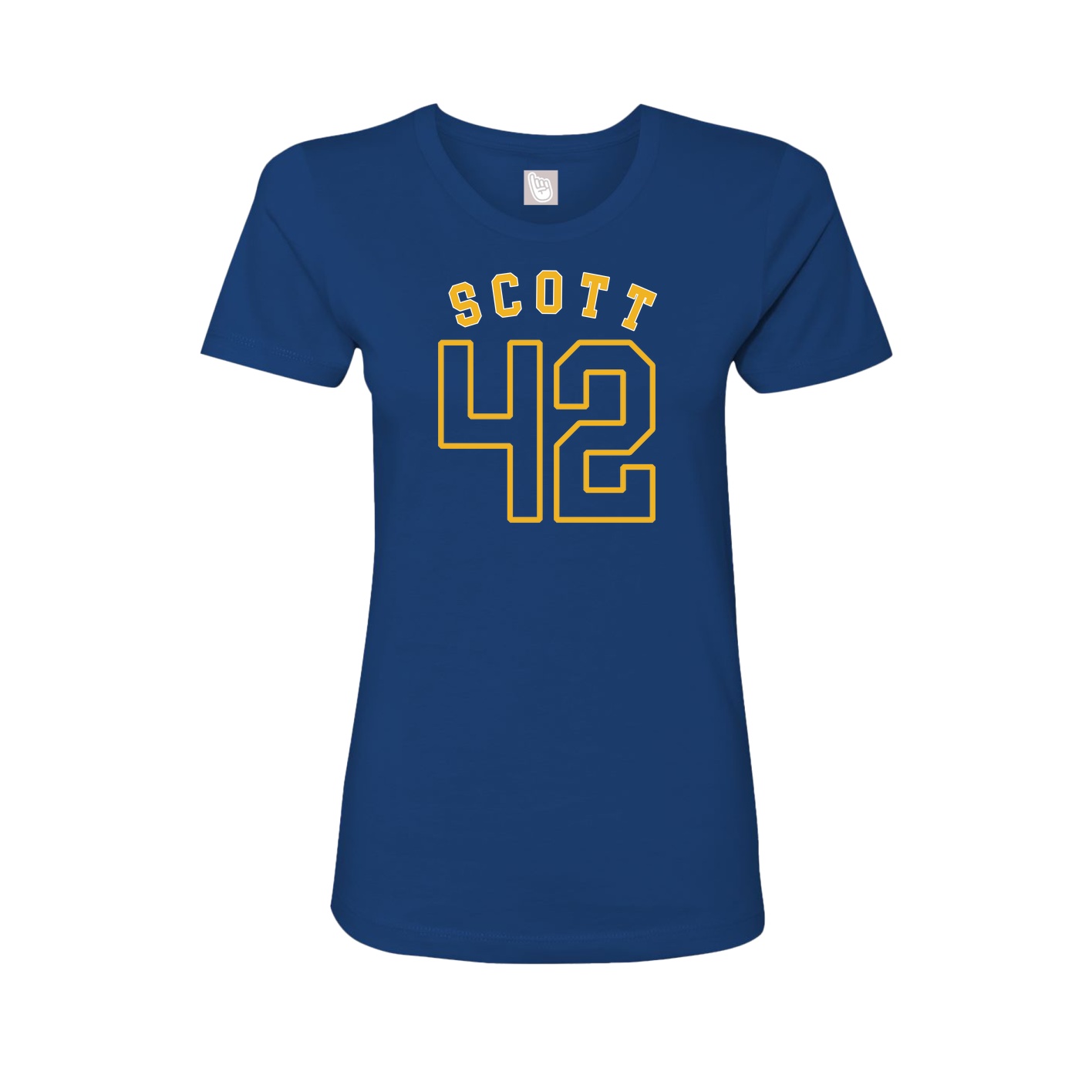Fitted Women's Tee — Shirsey Arch in Royal