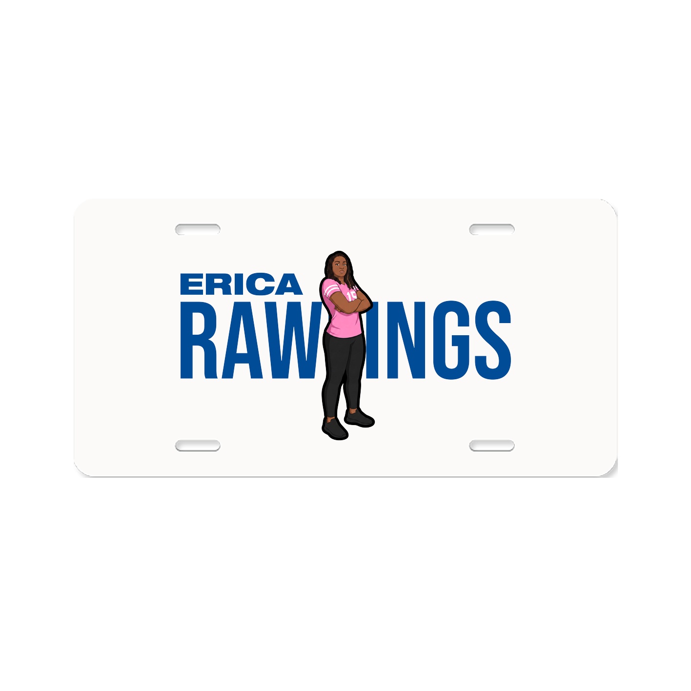 License Plate — Player Name in Classic