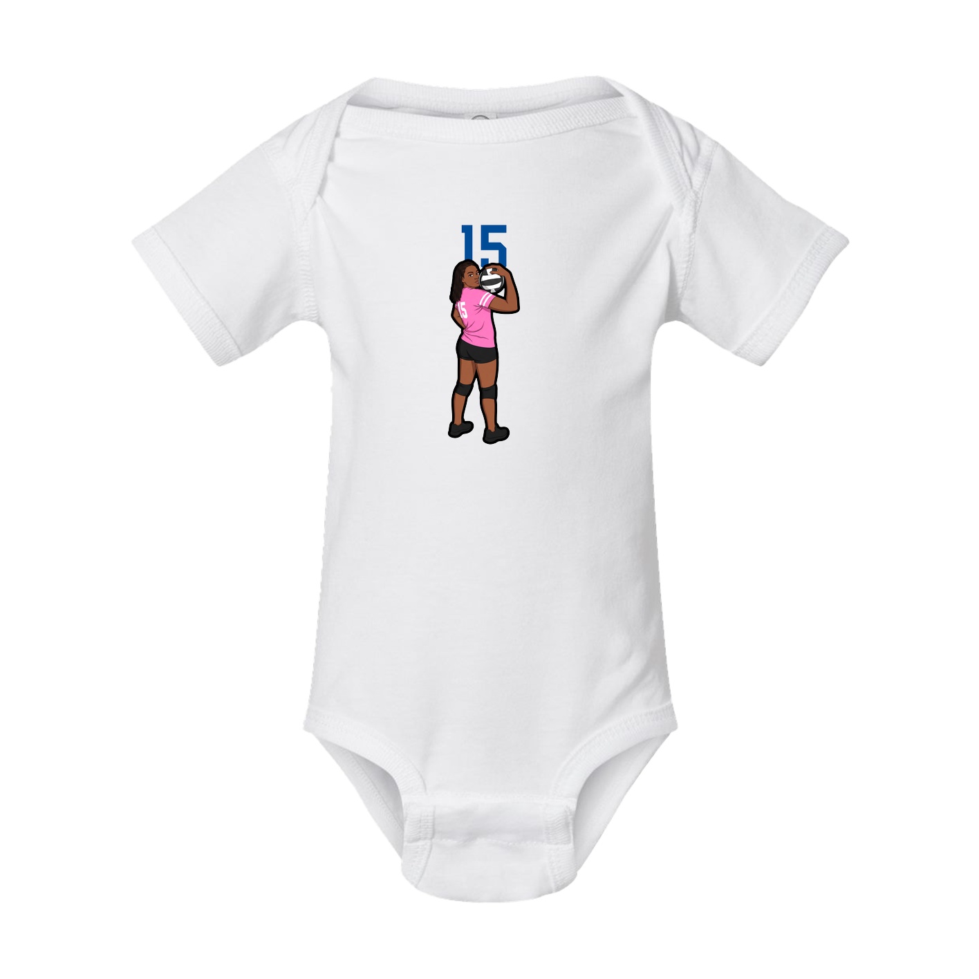 Baby Onesie — Number Top in White