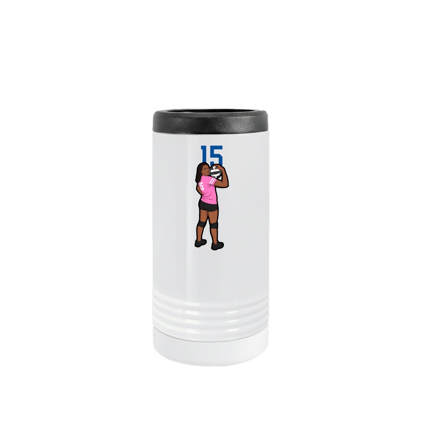 Slim Beverage Holder — Number Top in White
