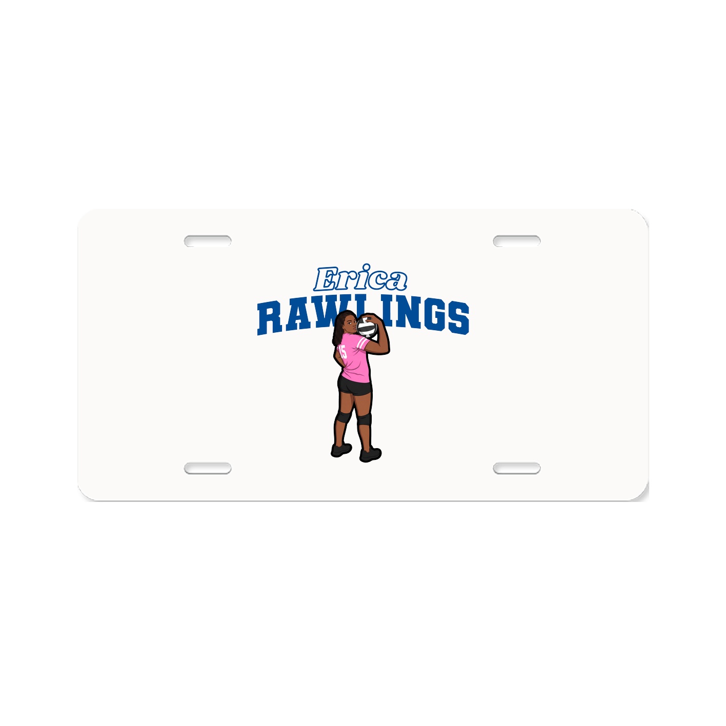 License Plate — Name Arch in Classic