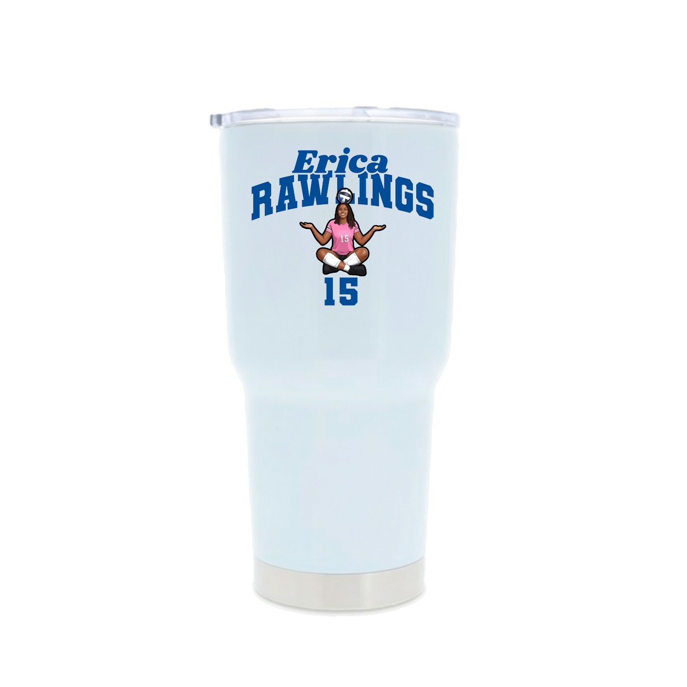 30oz Stainless Steel Tumbler — Signature Arch in White