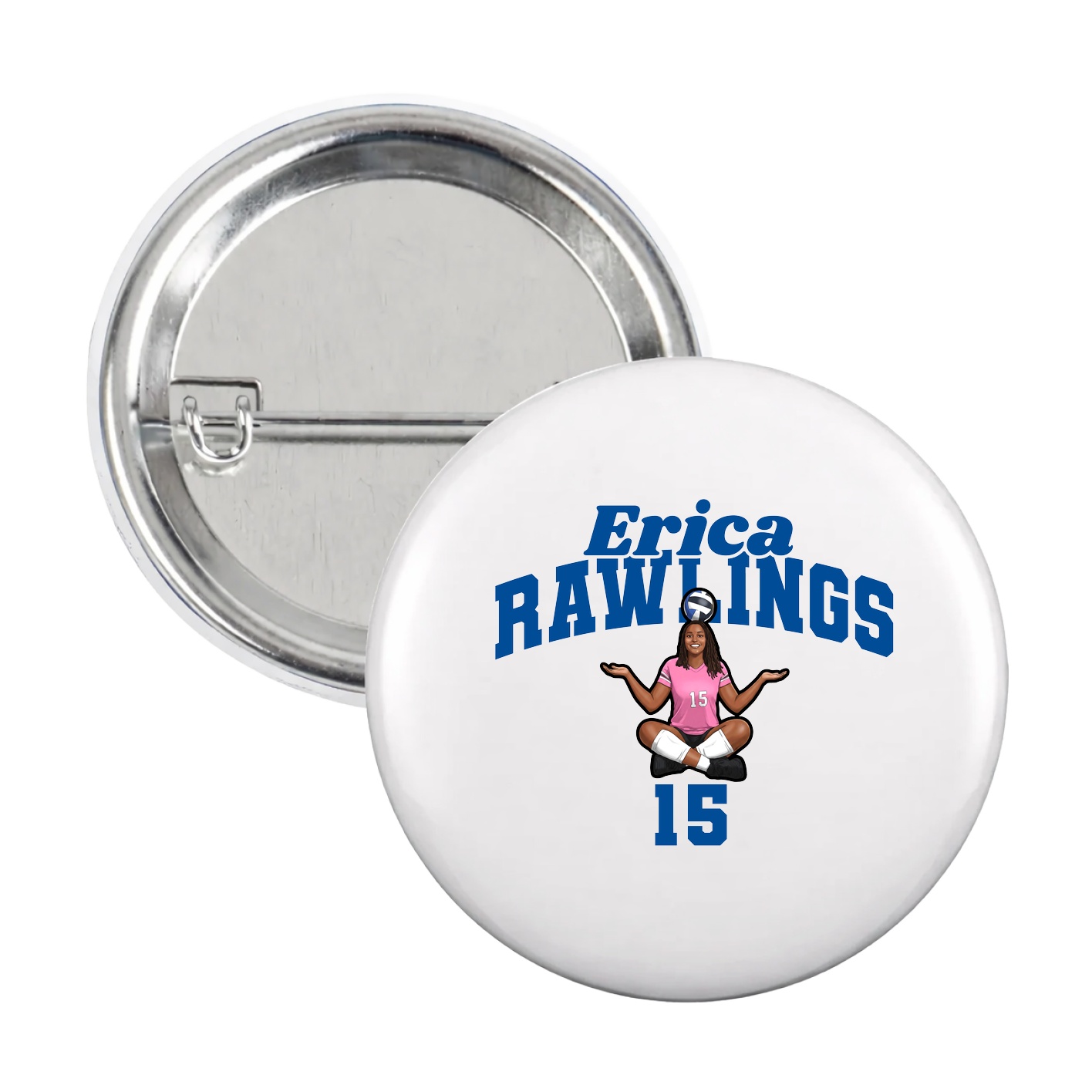 Game Day Button — Signature Arch in White