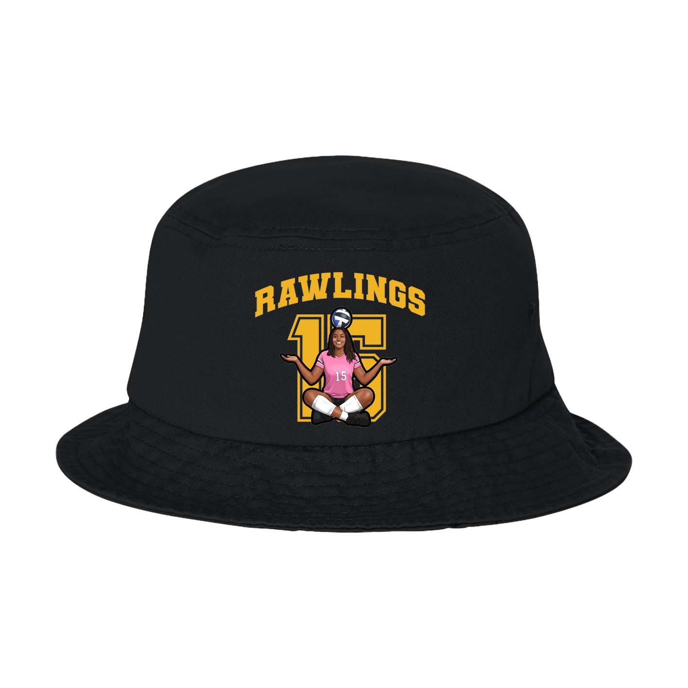 Bucket Cap — Number in Black