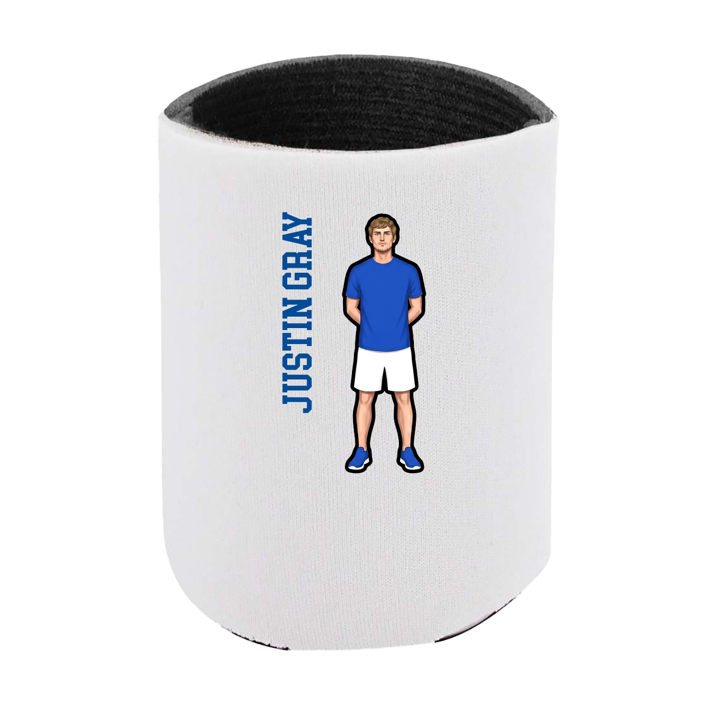 Can Holder — Name Vertical in White