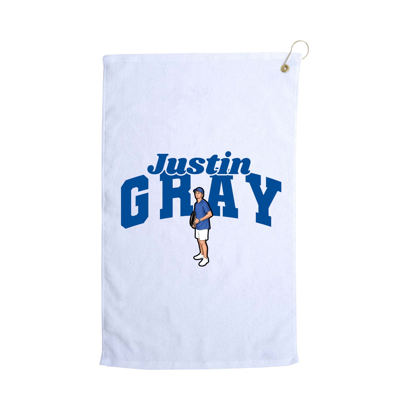 Golf Towel — Signature Arch in White