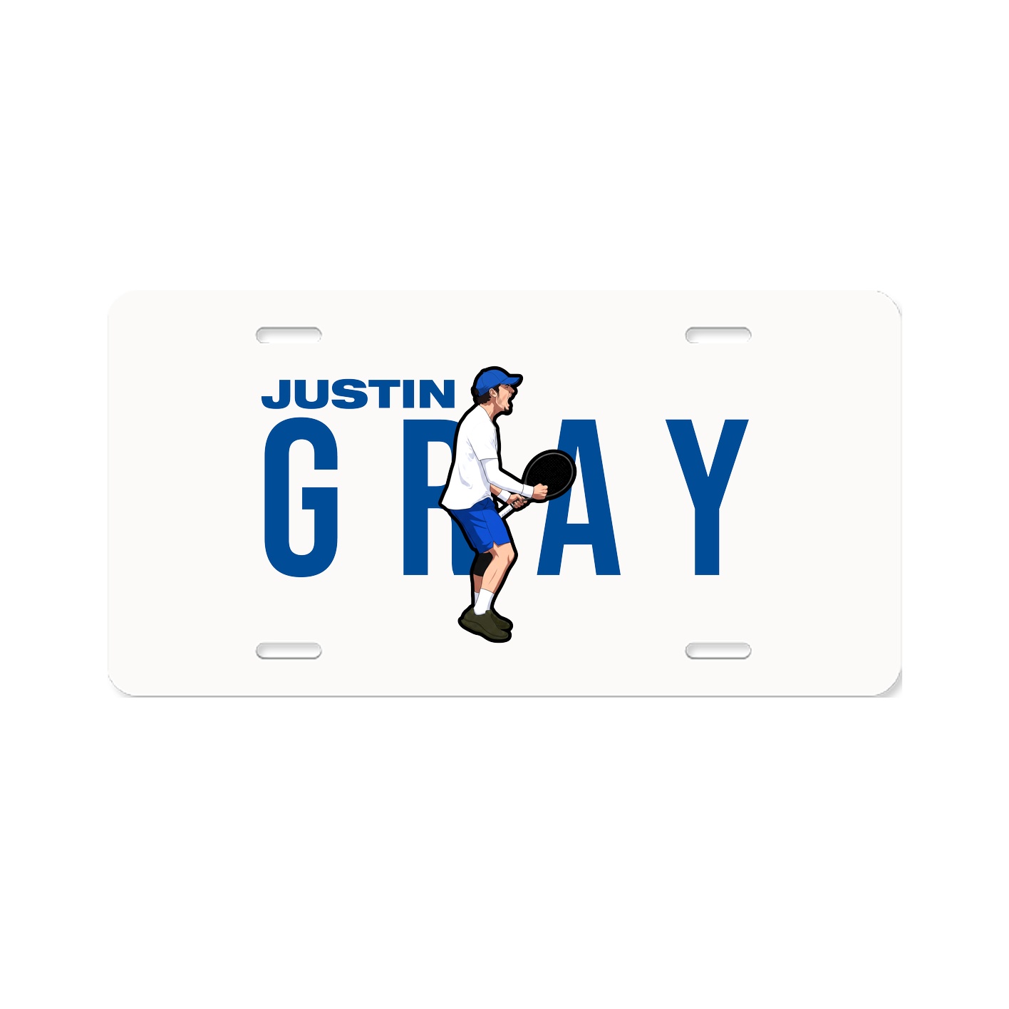 License Plate — Player Name in Classic