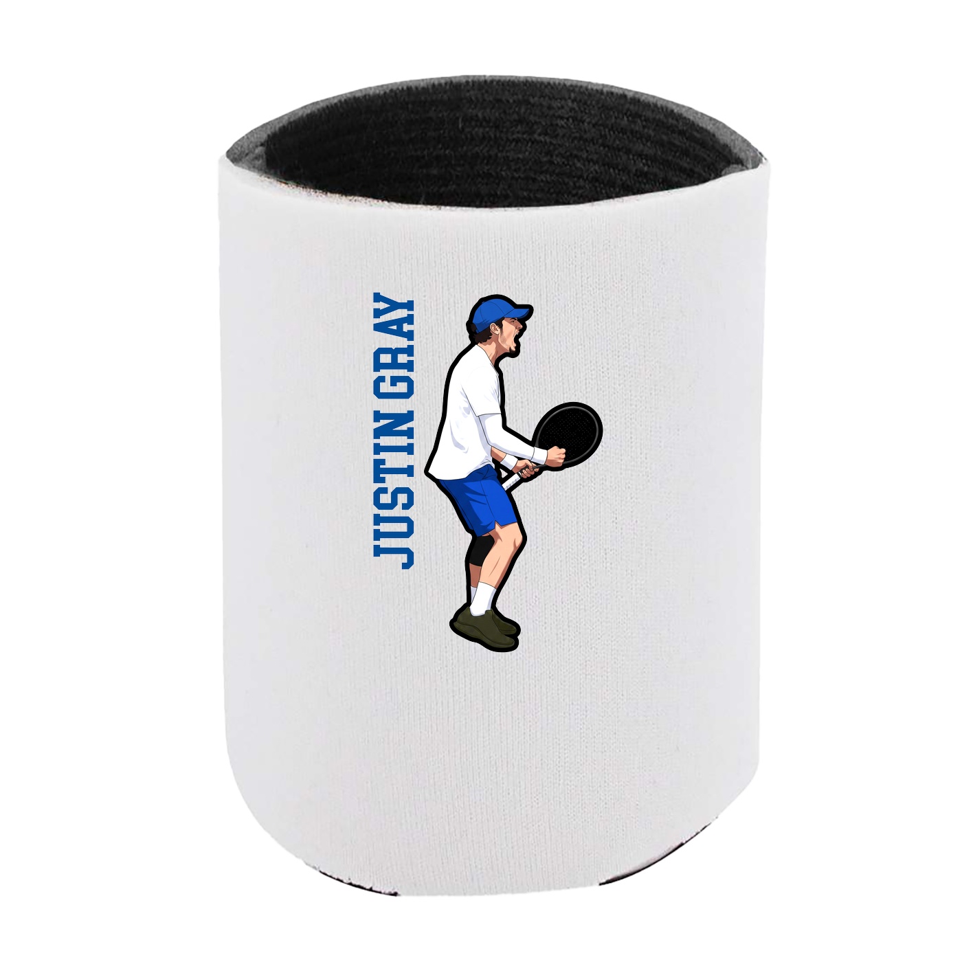 Can Holder — Name Vertical in White